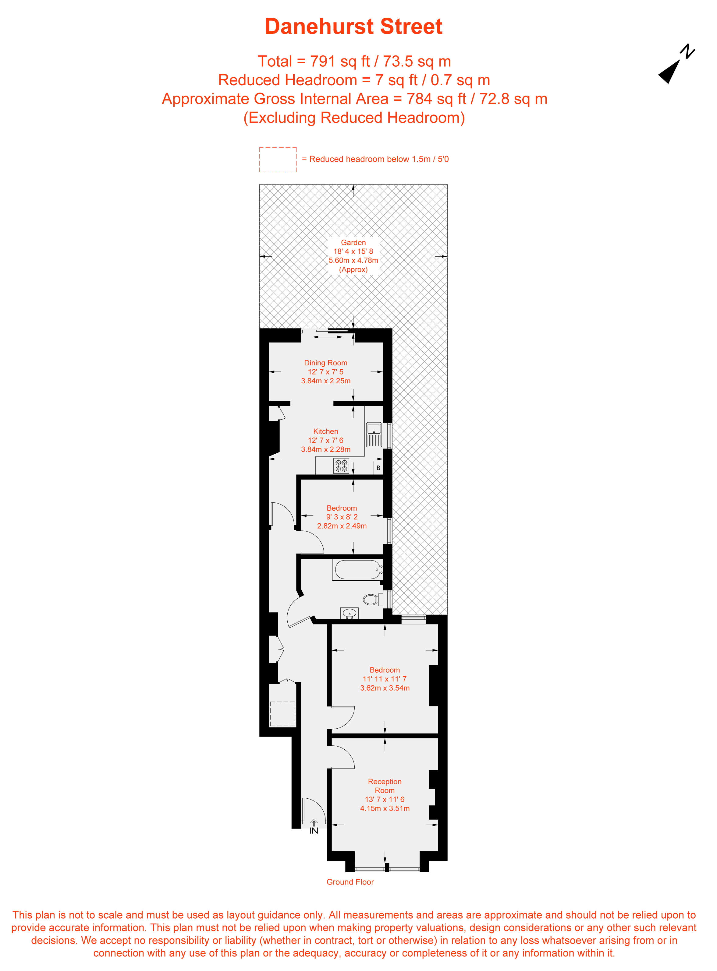 GFF, 38, Danehurst Street, London floorplan