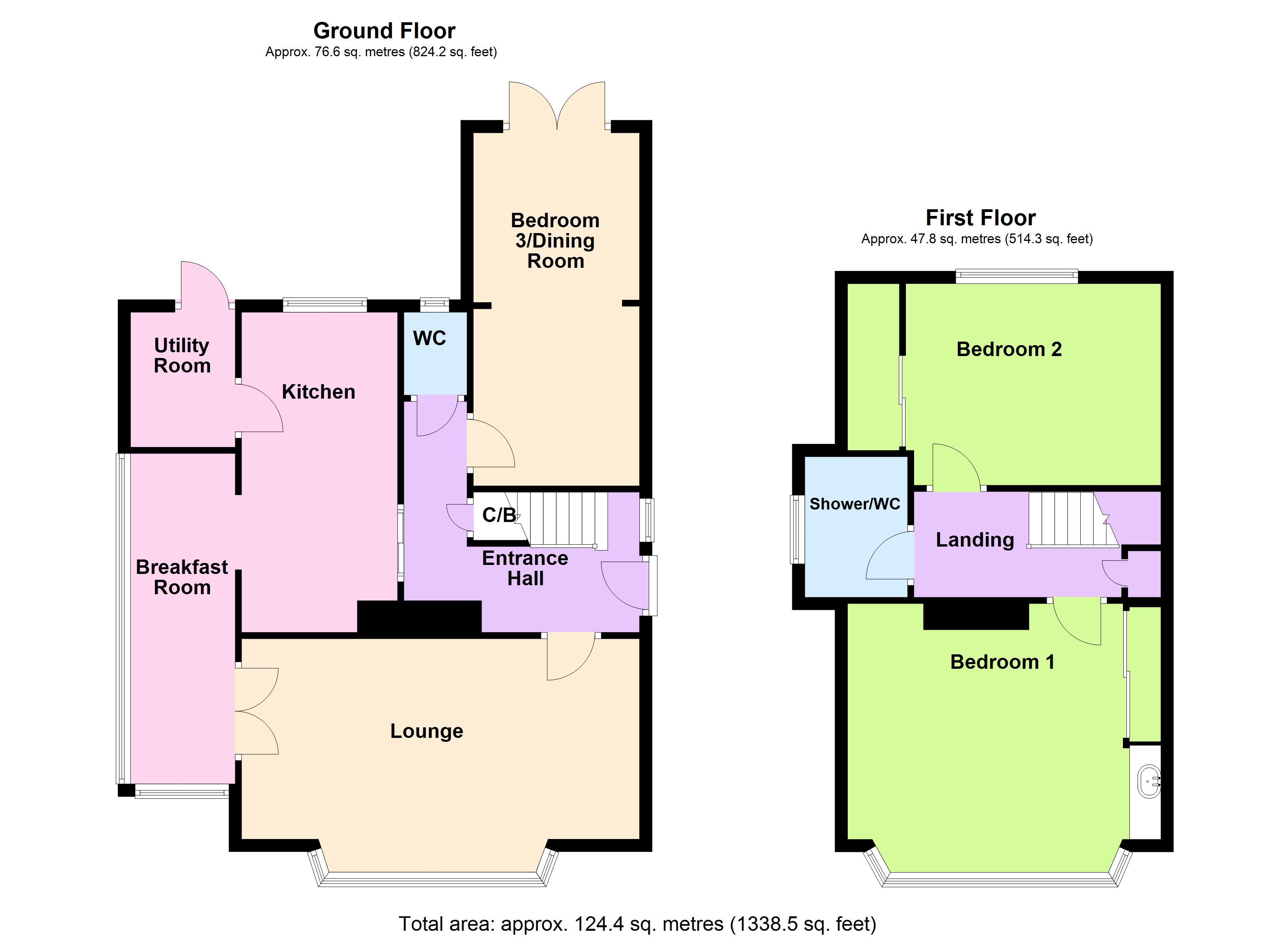 72, Sea Lane, Rustington floorplan
