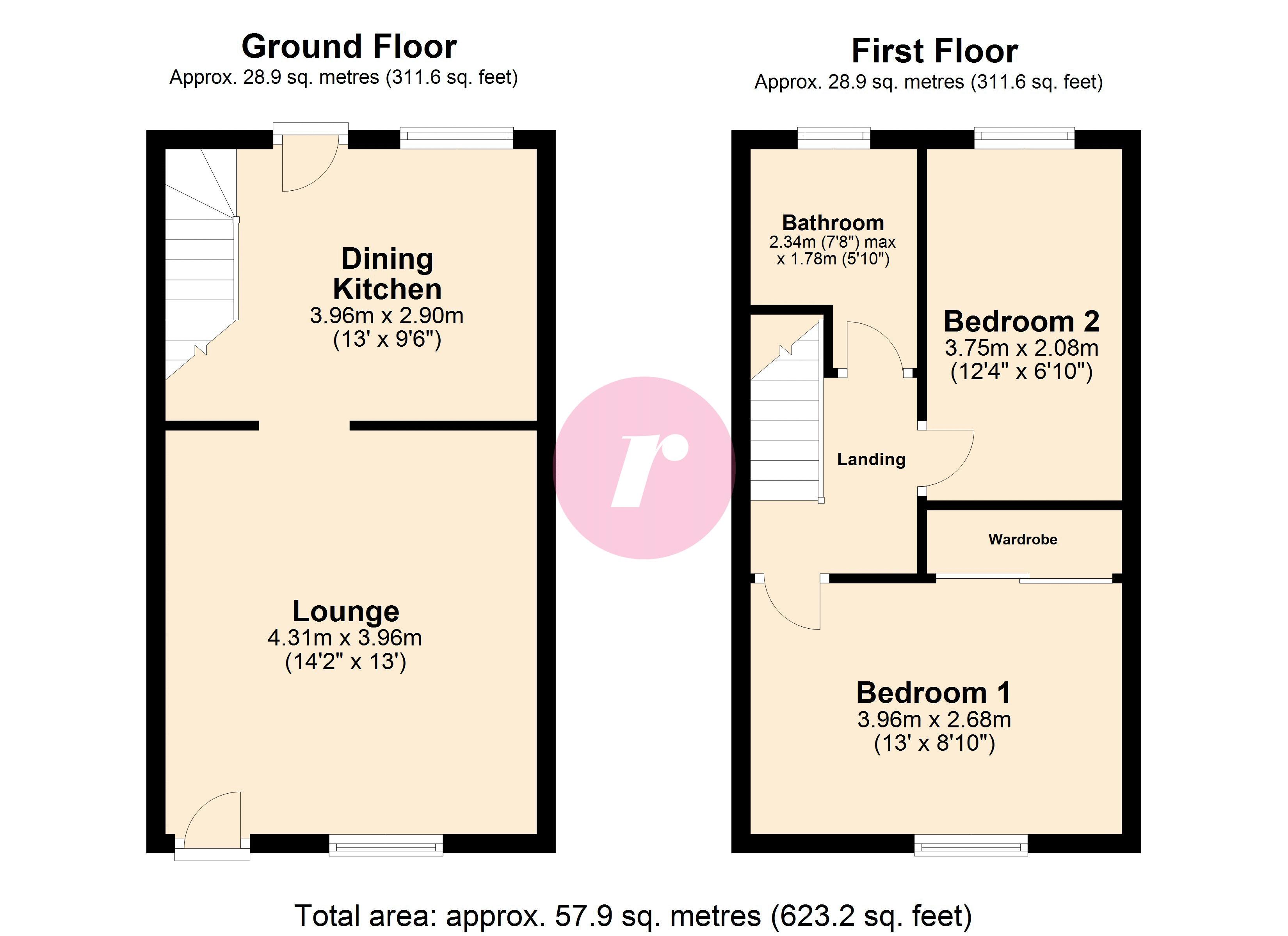 61, Watkin Street, Rochdale floorplan