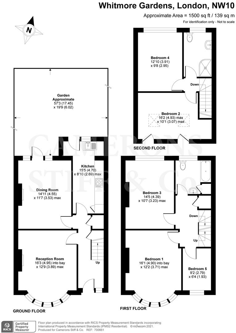 Whitmore Gardens, London NW10, 5 bedroom terraced house for sale