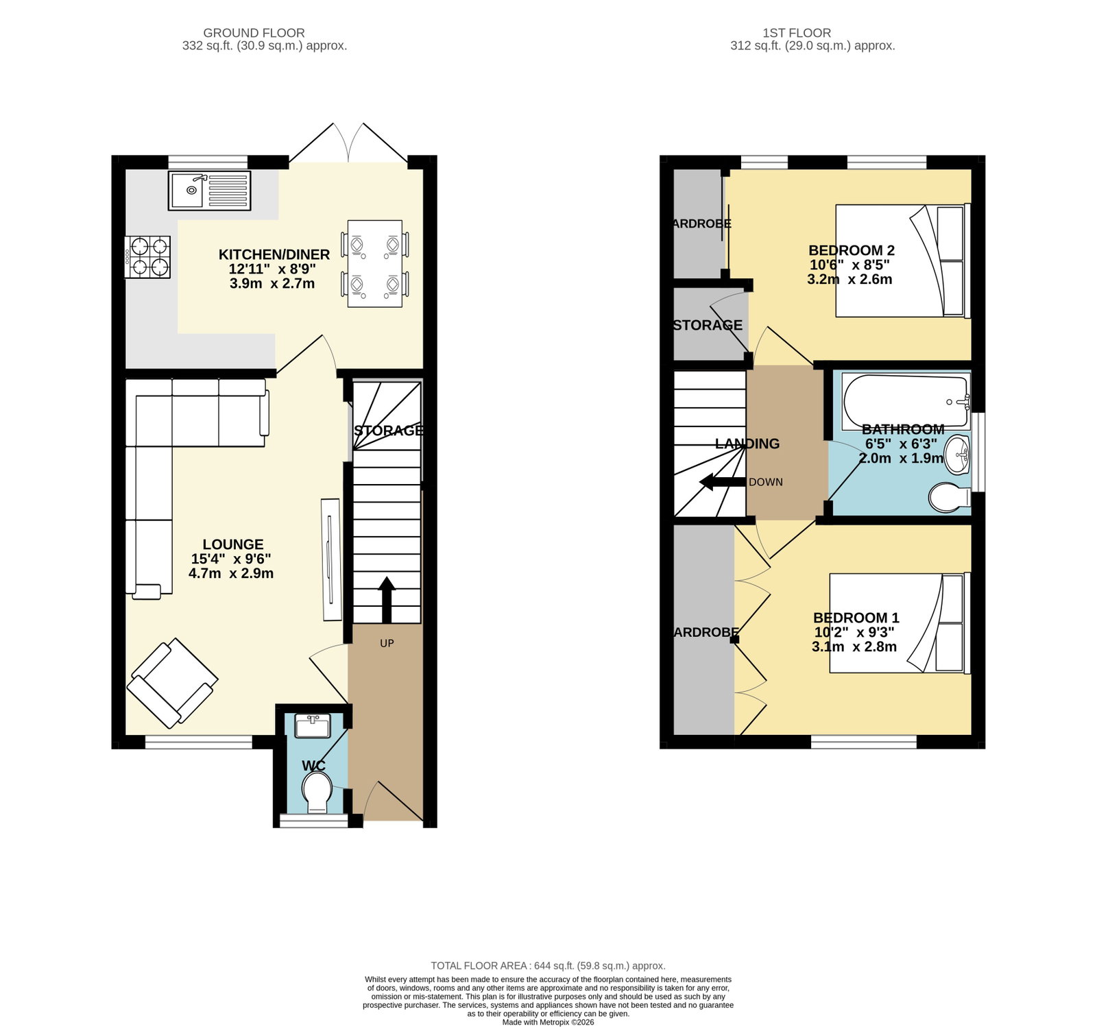 3, Withies Street, Plymouth floorplan