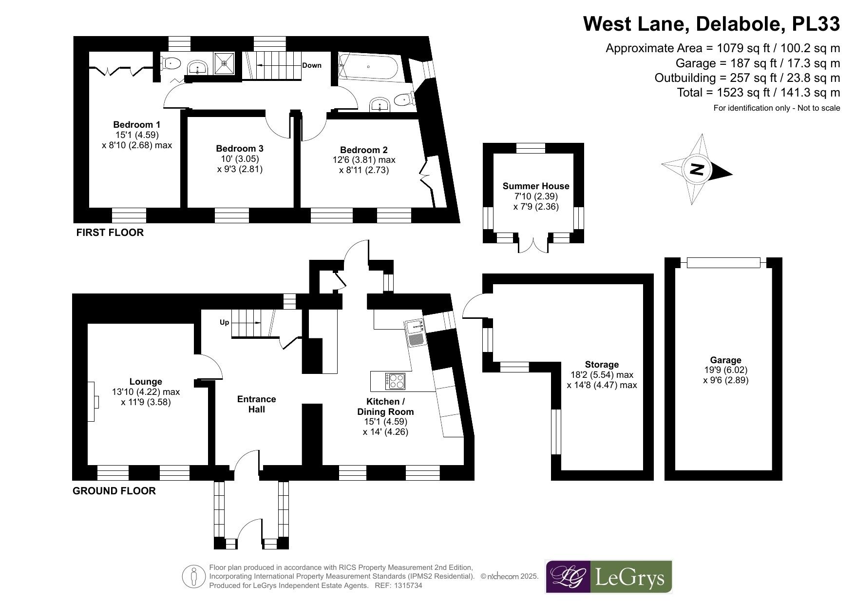 The Retreat, 27 West Lane, Delabole floorplan