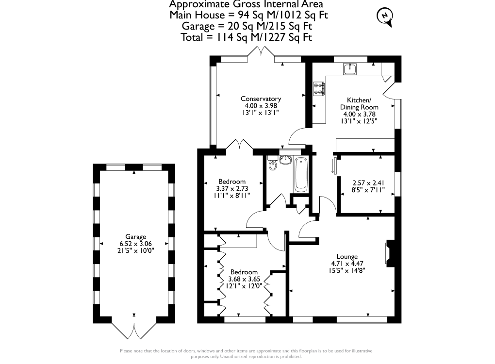 16, Norton Avenue, Shuttlewood floorplan