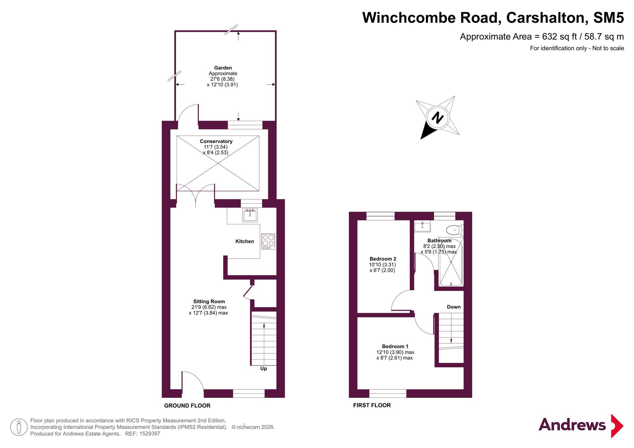 16 Hornbeam Terrace,, Winchcombe Road, Carshalton floorplan