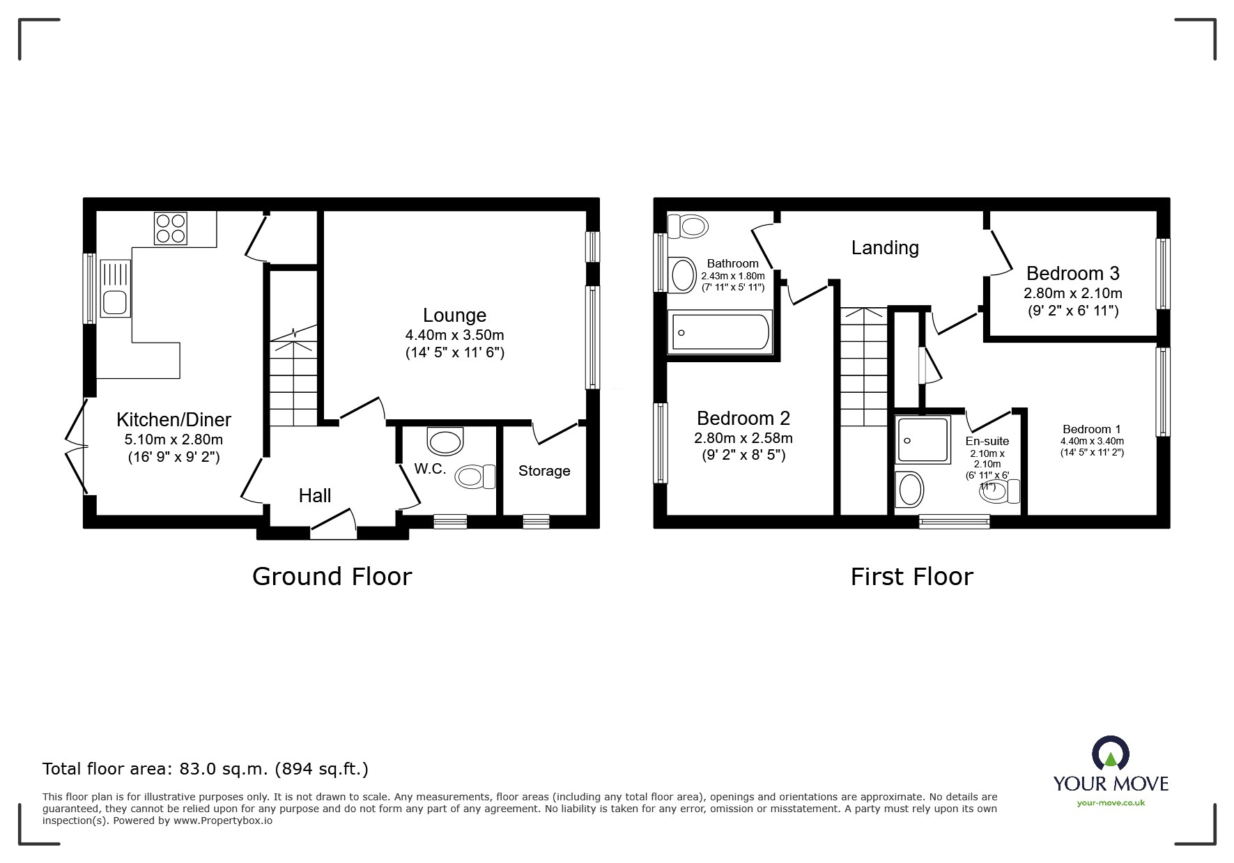 17, Woodleigh Close, Leicestershire floorplan