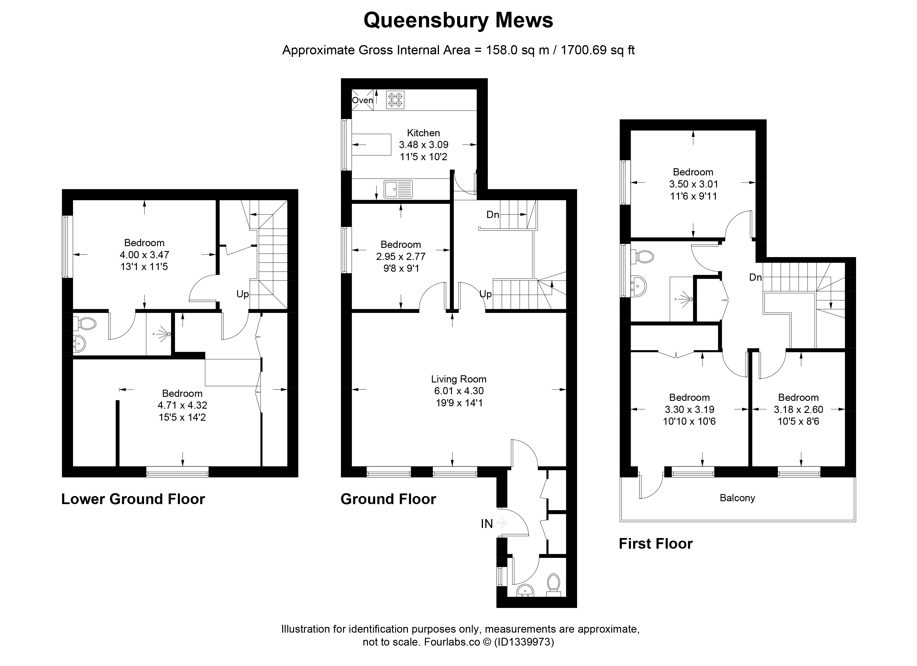 4, Middle Cottage,, Queensbury Mews, East Sussex floorplan