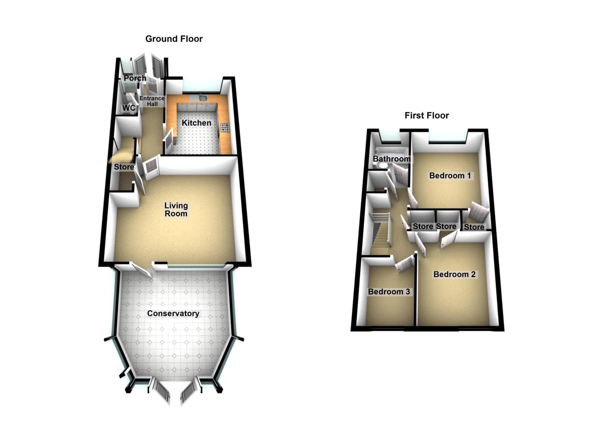 50, Rushdene, London floorplan