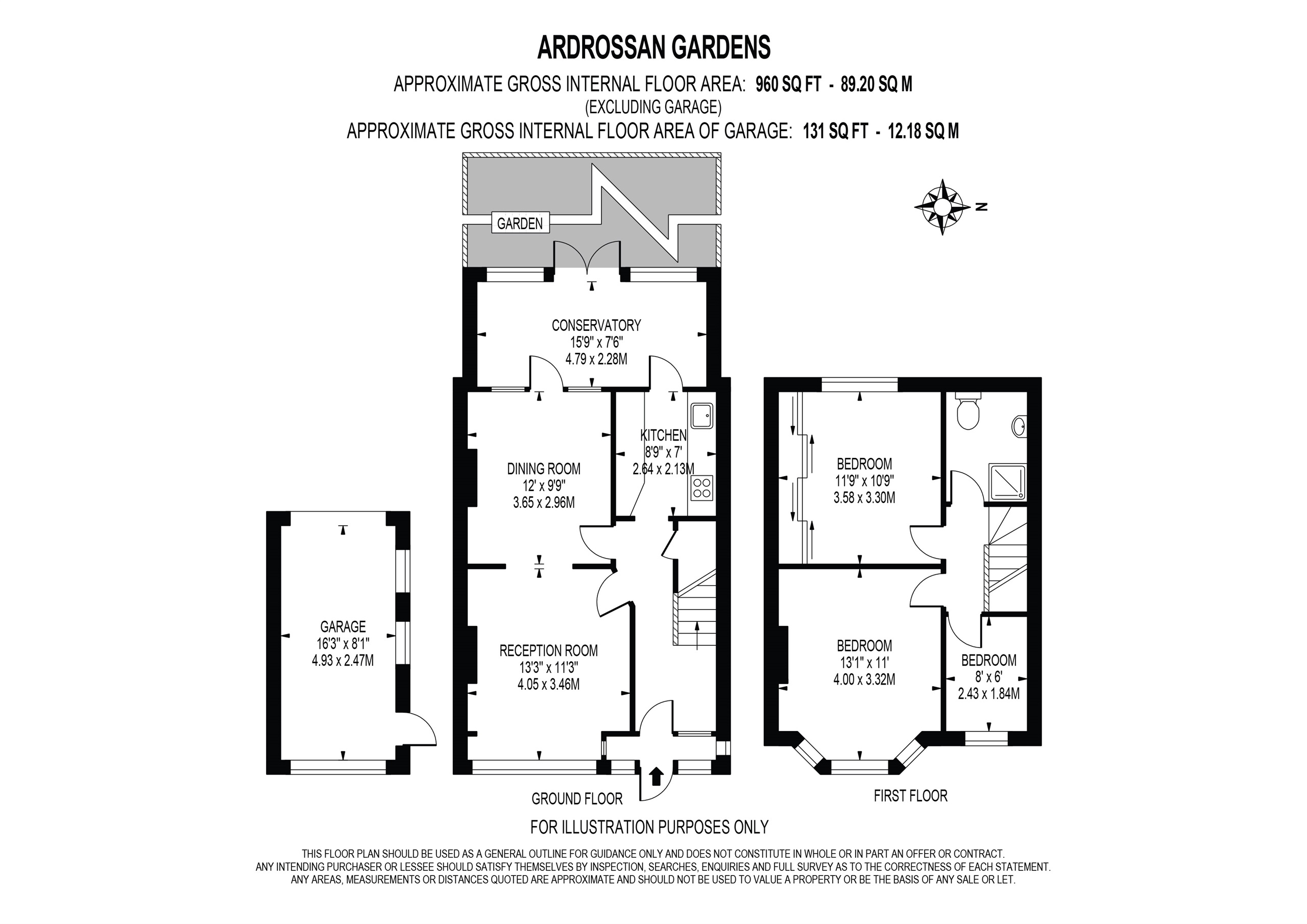 Ardrossan Gardens, Worcester Park KT4, 3 bedroom terraced house for