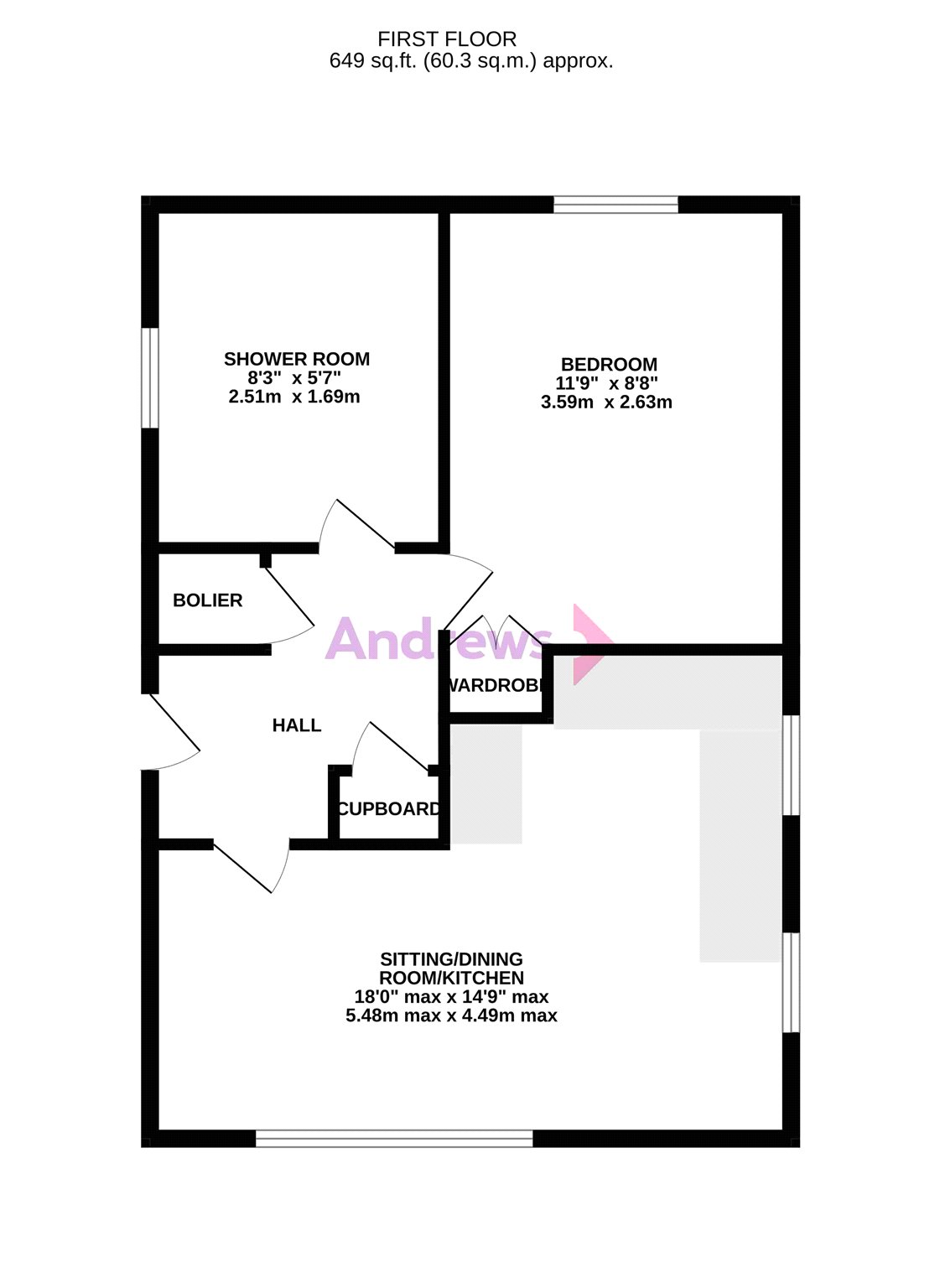 3, Gladstone Court, Oxford floorplan