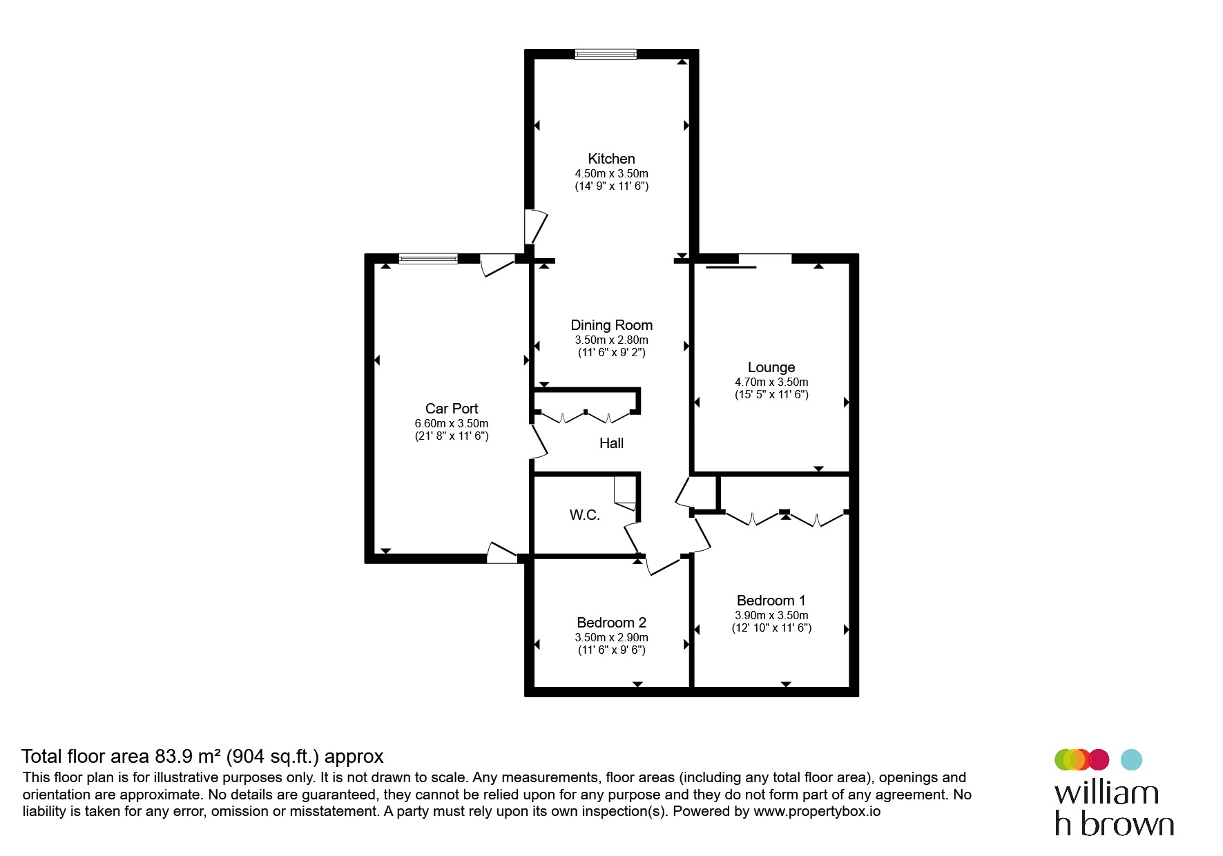 22, Fairoaks Drive, Wellingborough floorplan