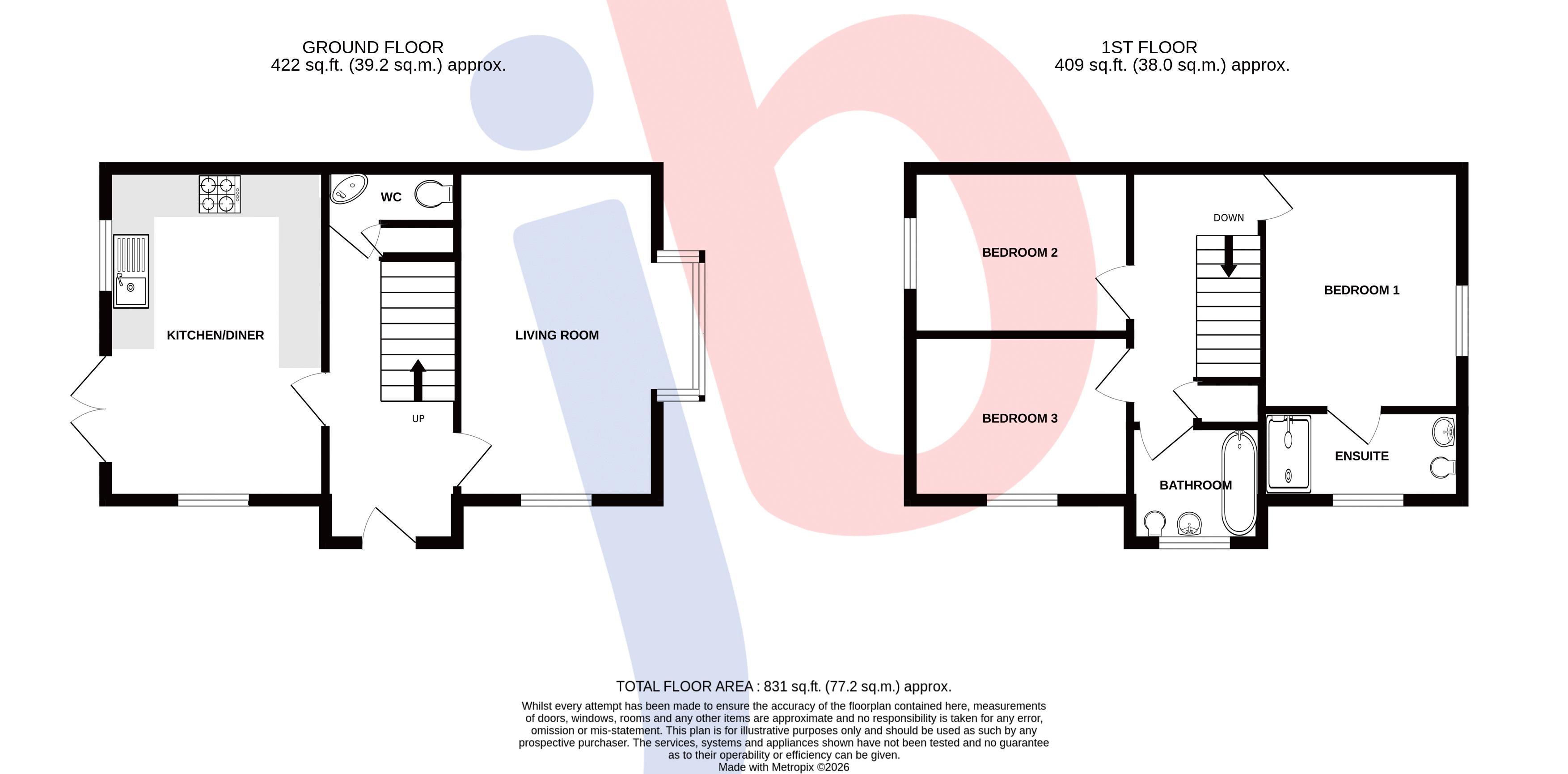 12, Millers Croft, Newark floorplan