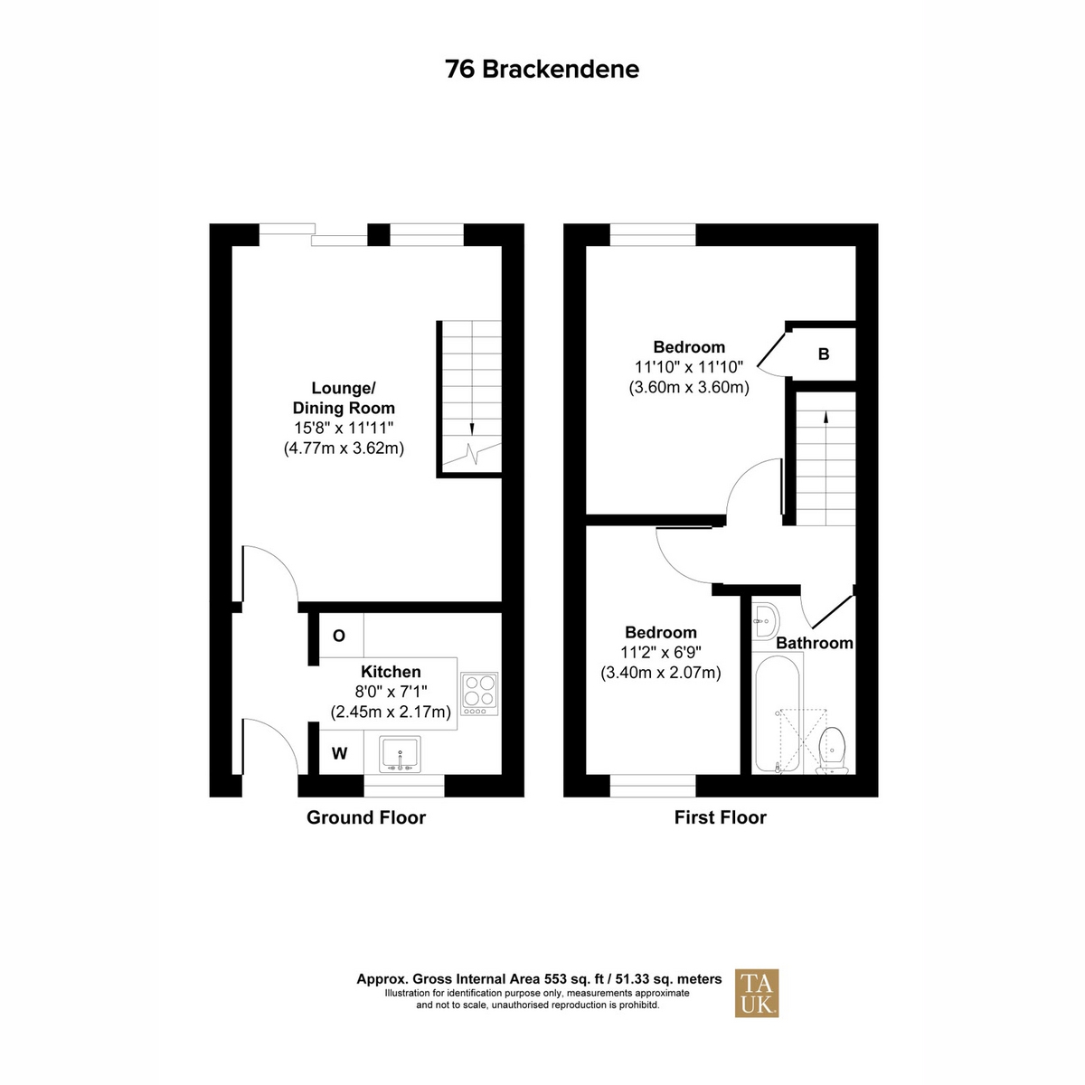 Brackendene, Bristol floorplan