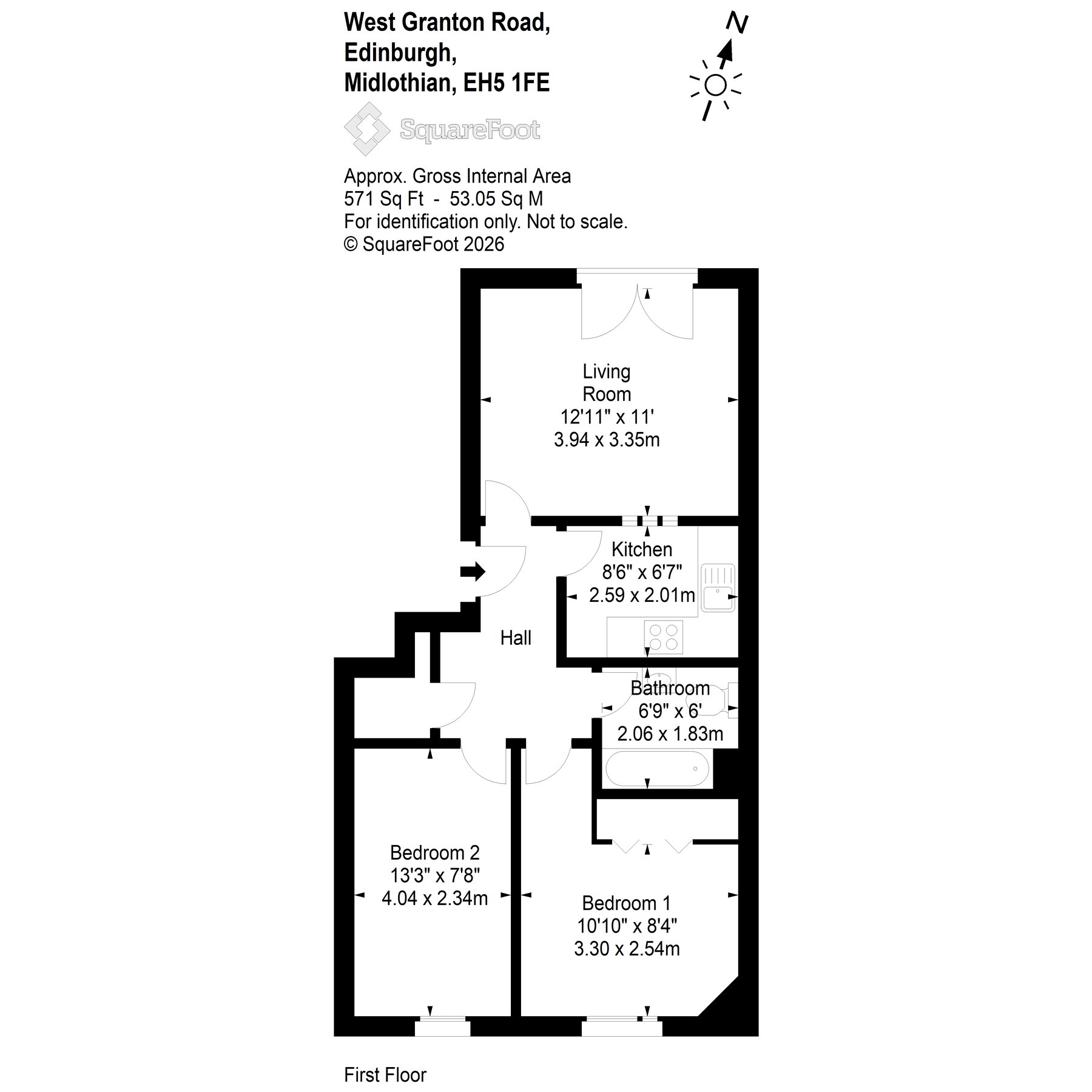 366/2, West Granton Road, Granton, Edinburgh, EH5 floorplan