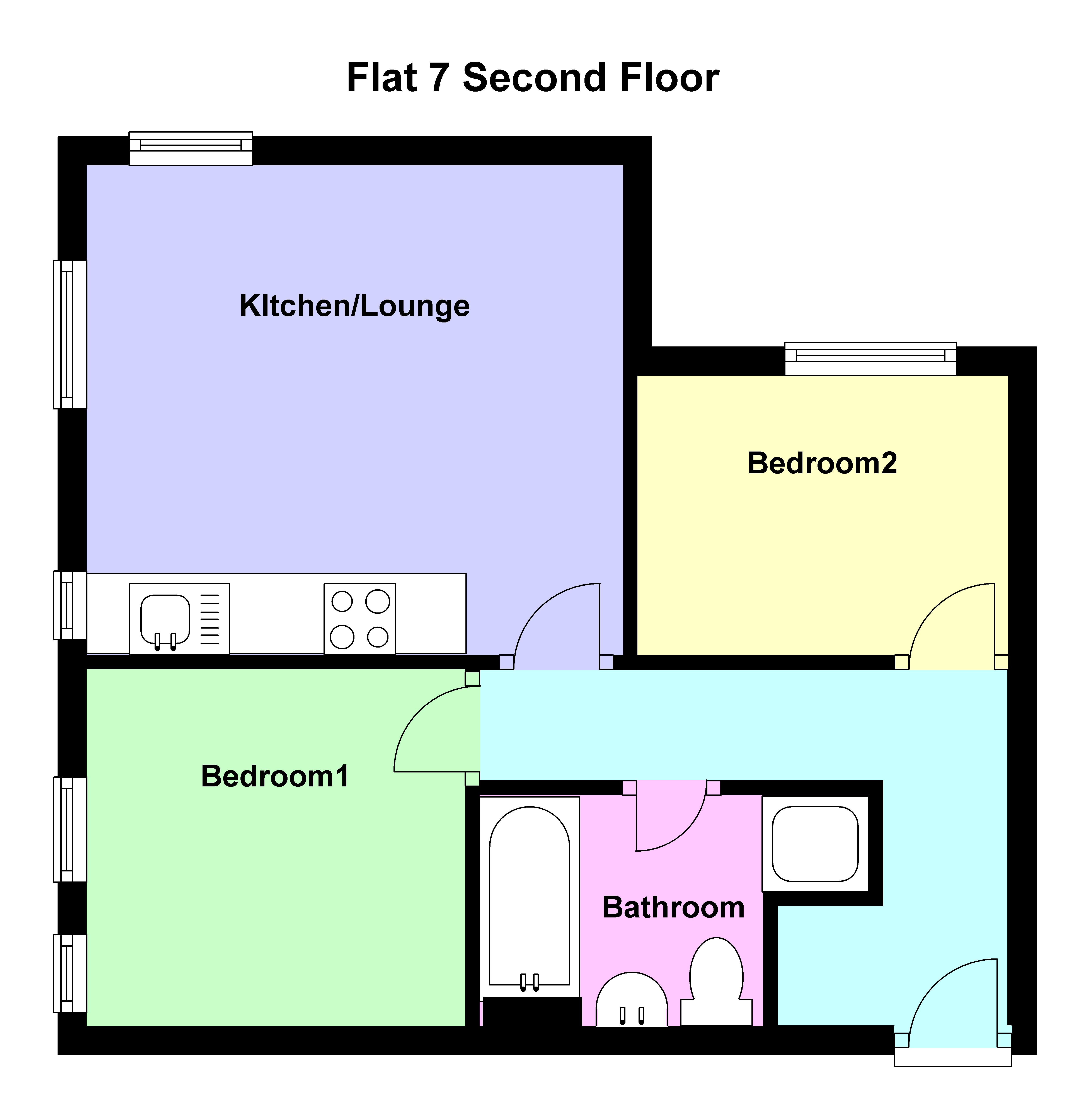 2 Bedrooms Flat to rent in Stirling Road, London E17