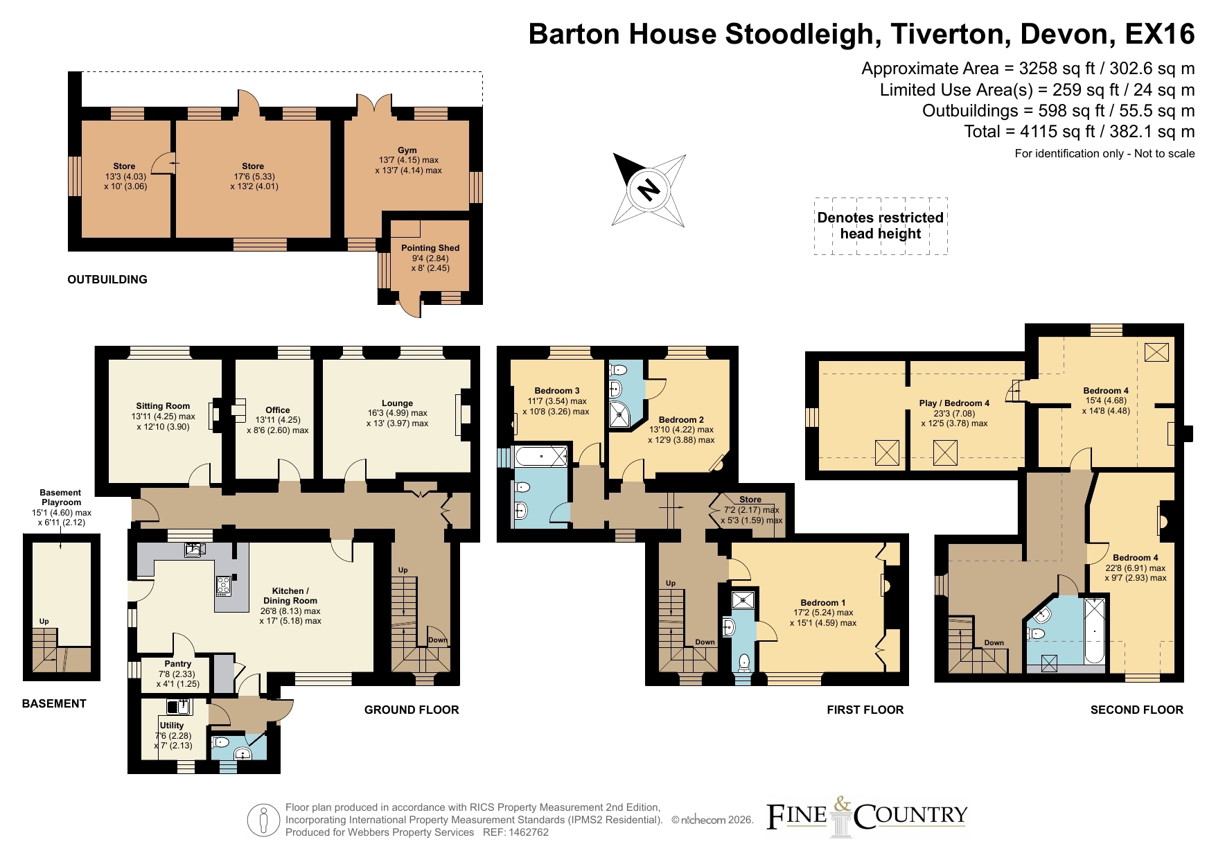 Barton House,, Stoodleigh, Devon floorplan