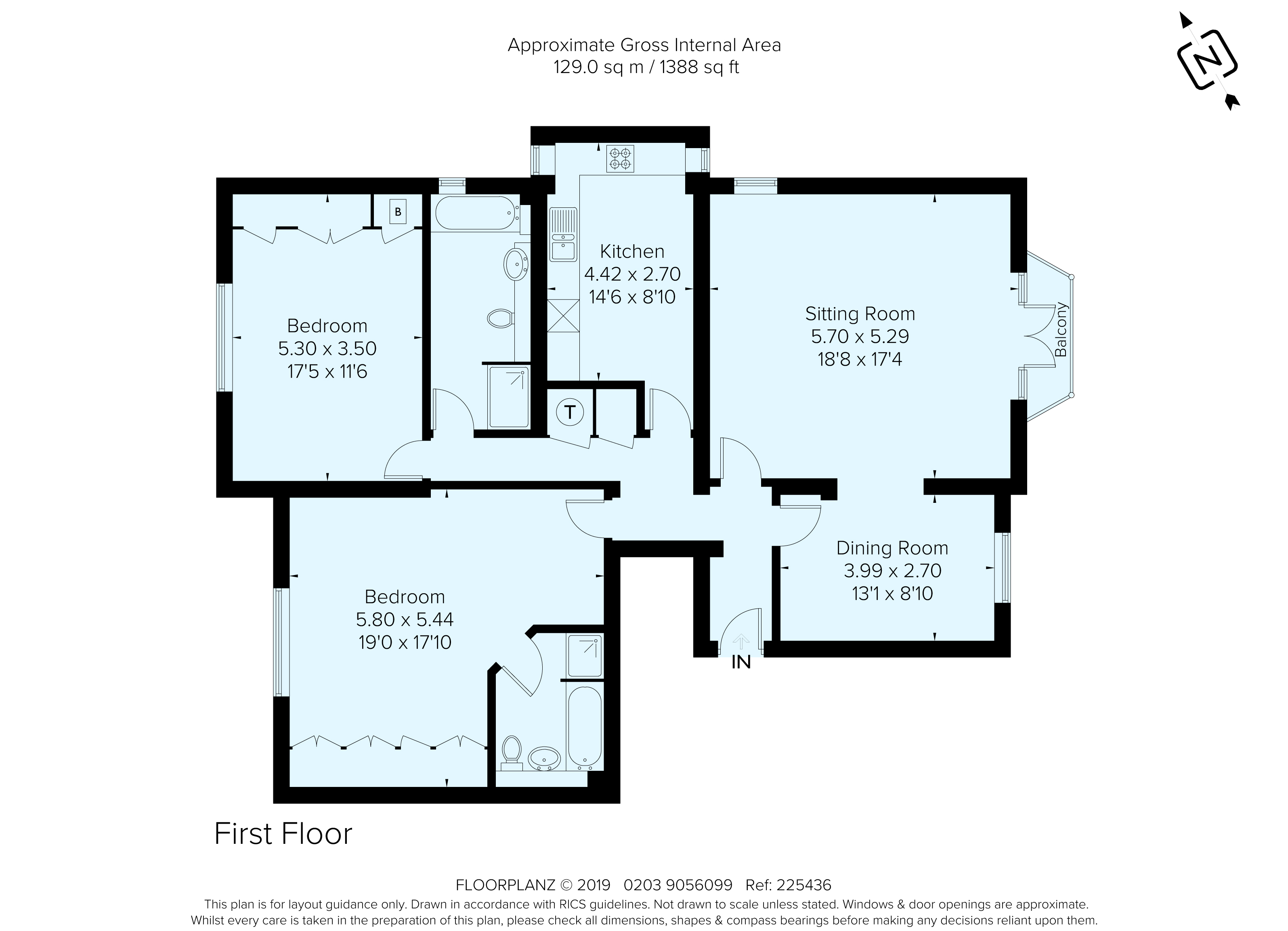 5 Woodleigh Mansions, Larch Avenue, Ascot floorplan