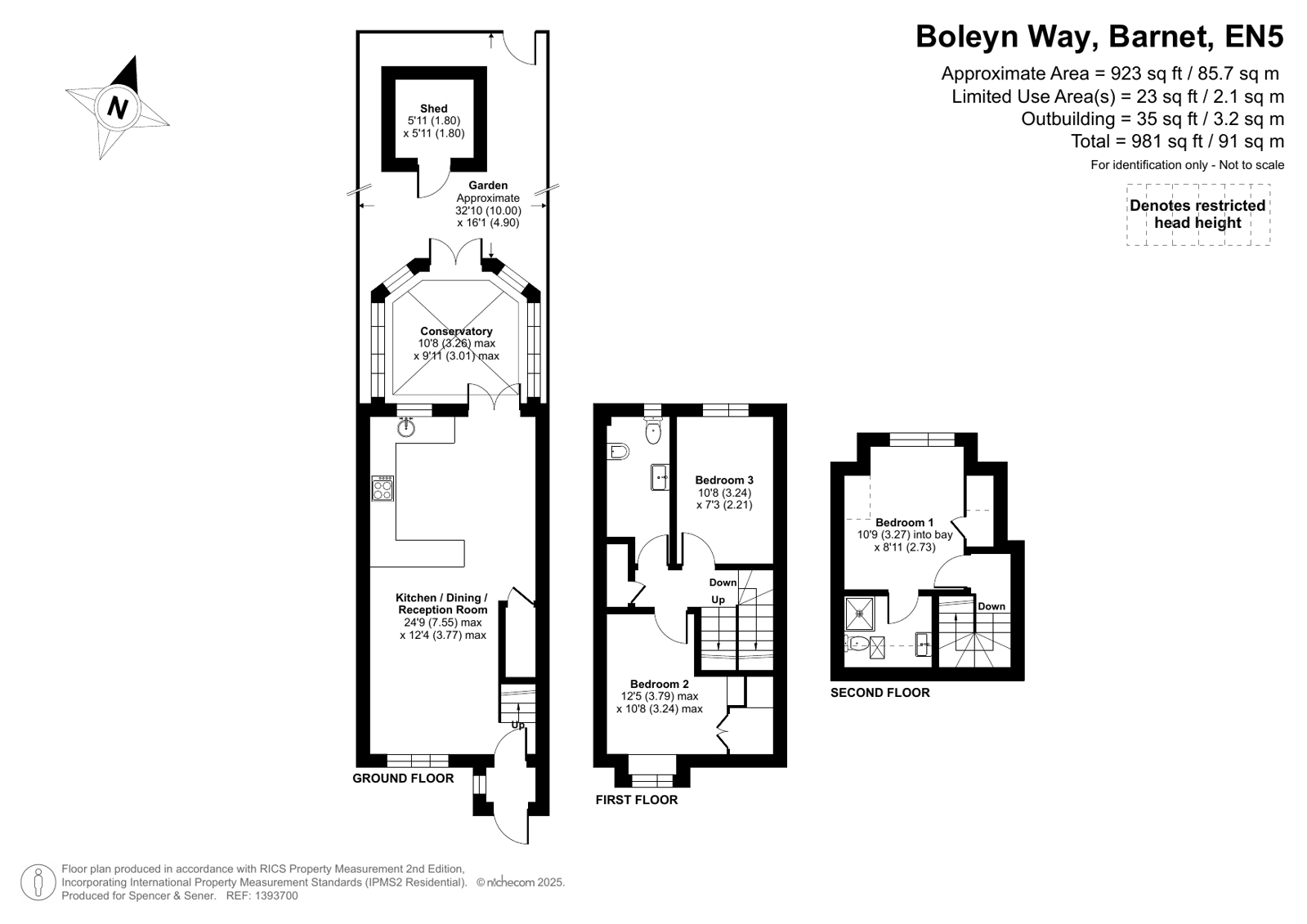 75, Boleyn Way, Barnet floorplan