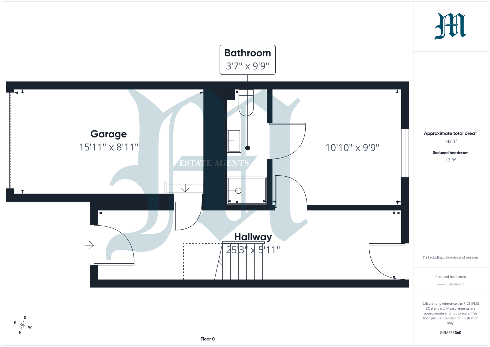 1 Belgravia Court, Belgravia Street, Penzance floorplan