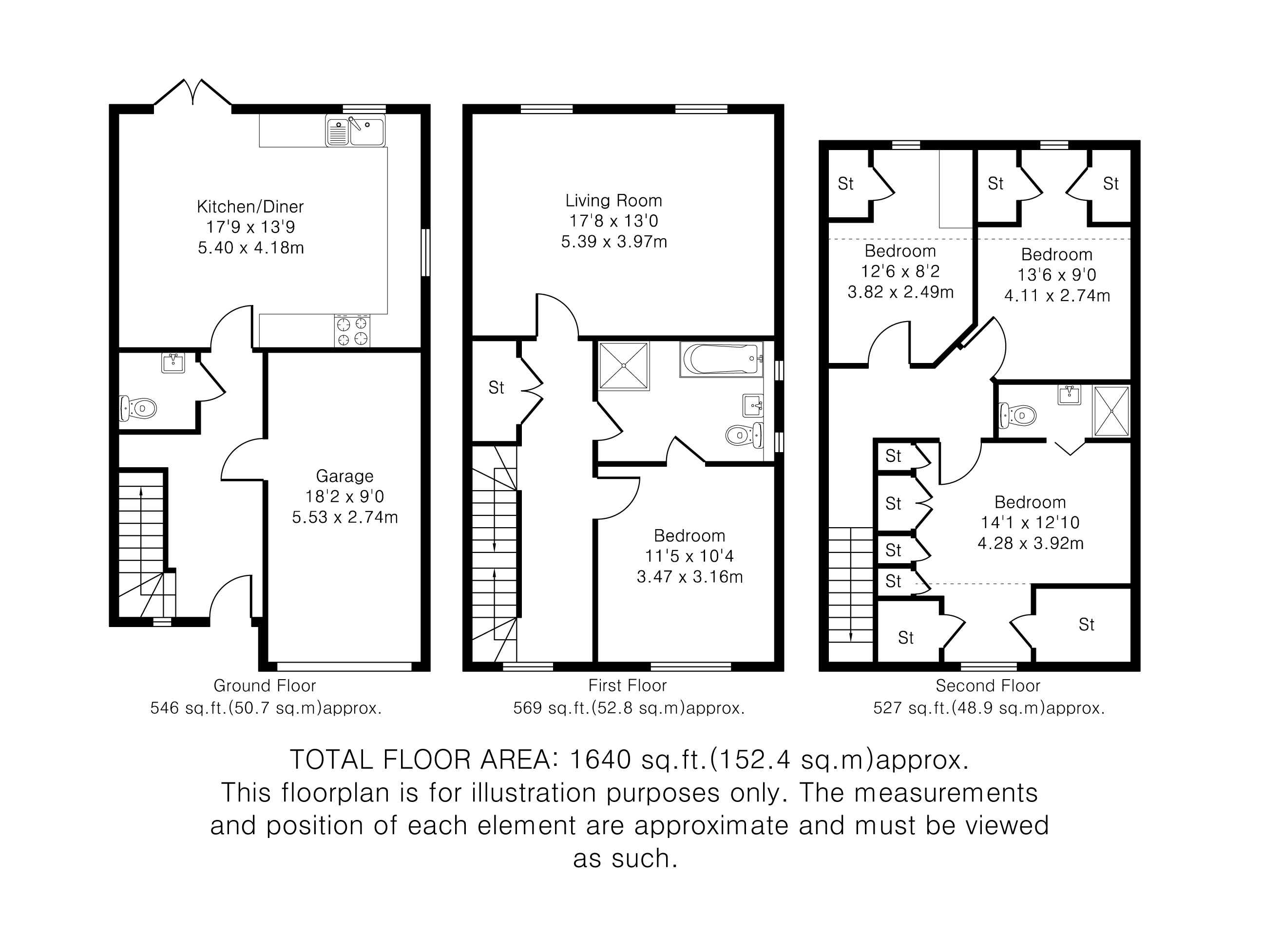 3, Waverley Road, St. Albans floorplan