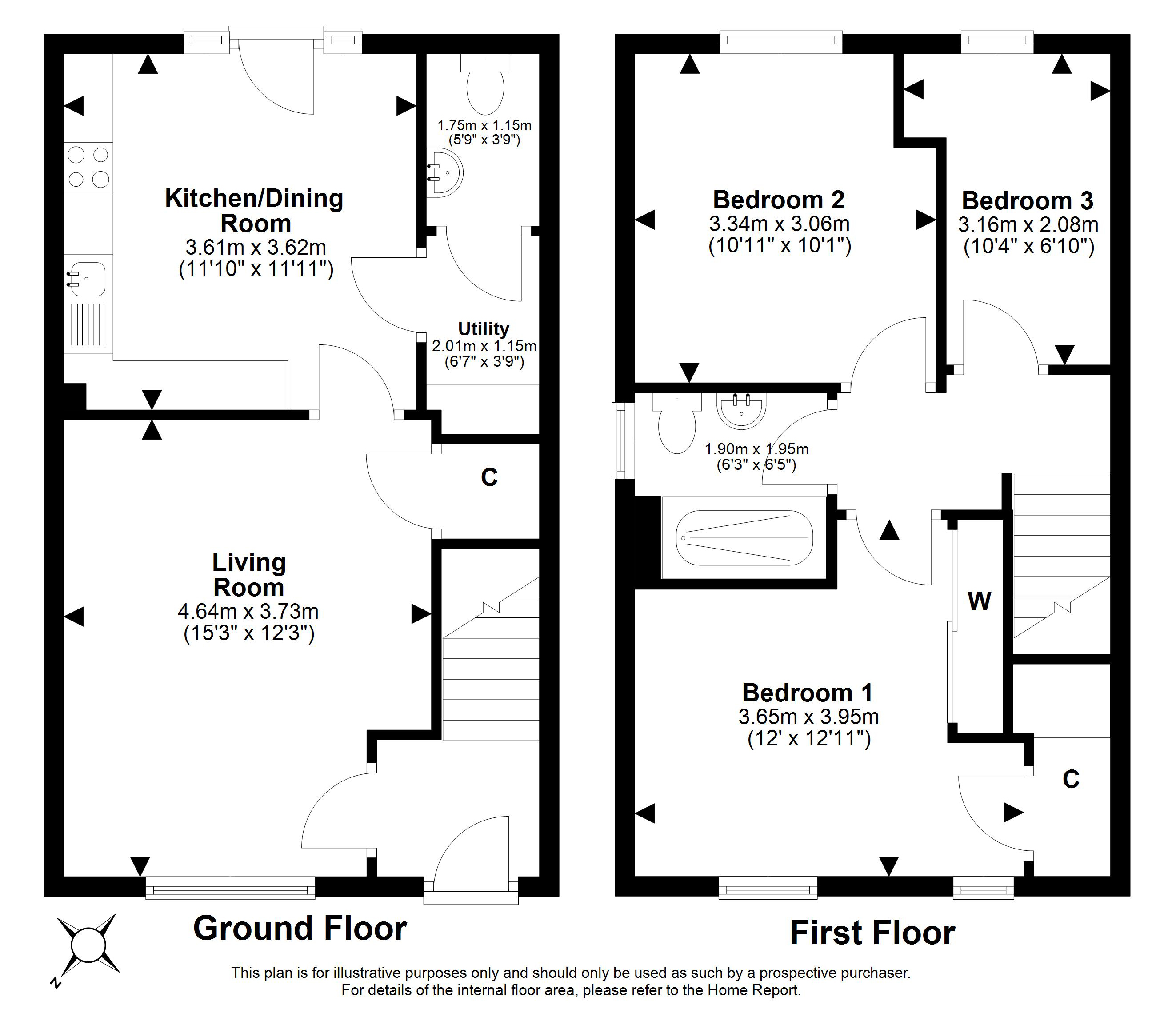 14, Eliza Wigham Place, Straiton, Edinburgh floorplan