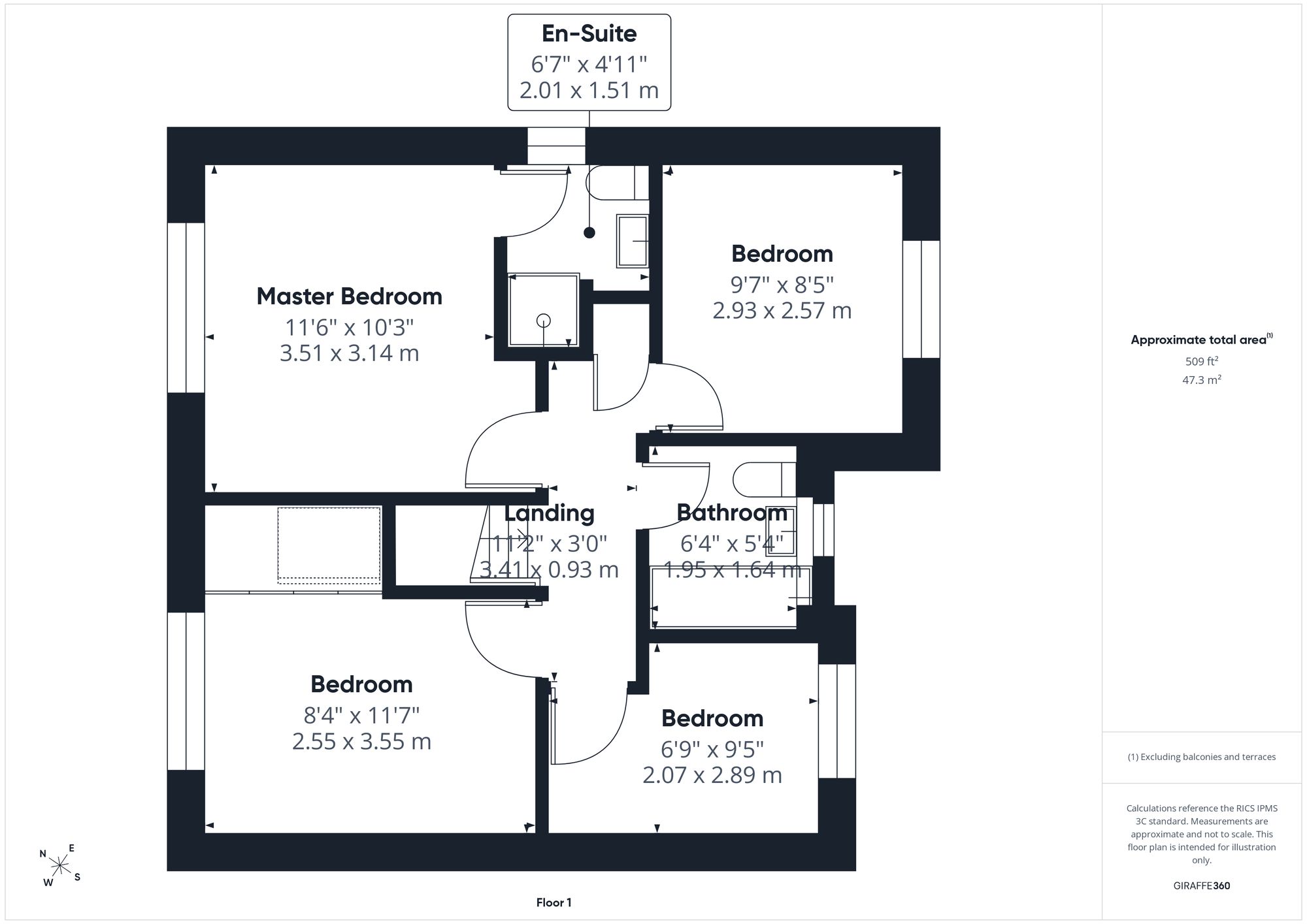 6 Worcester Close, Leicester floorplan
