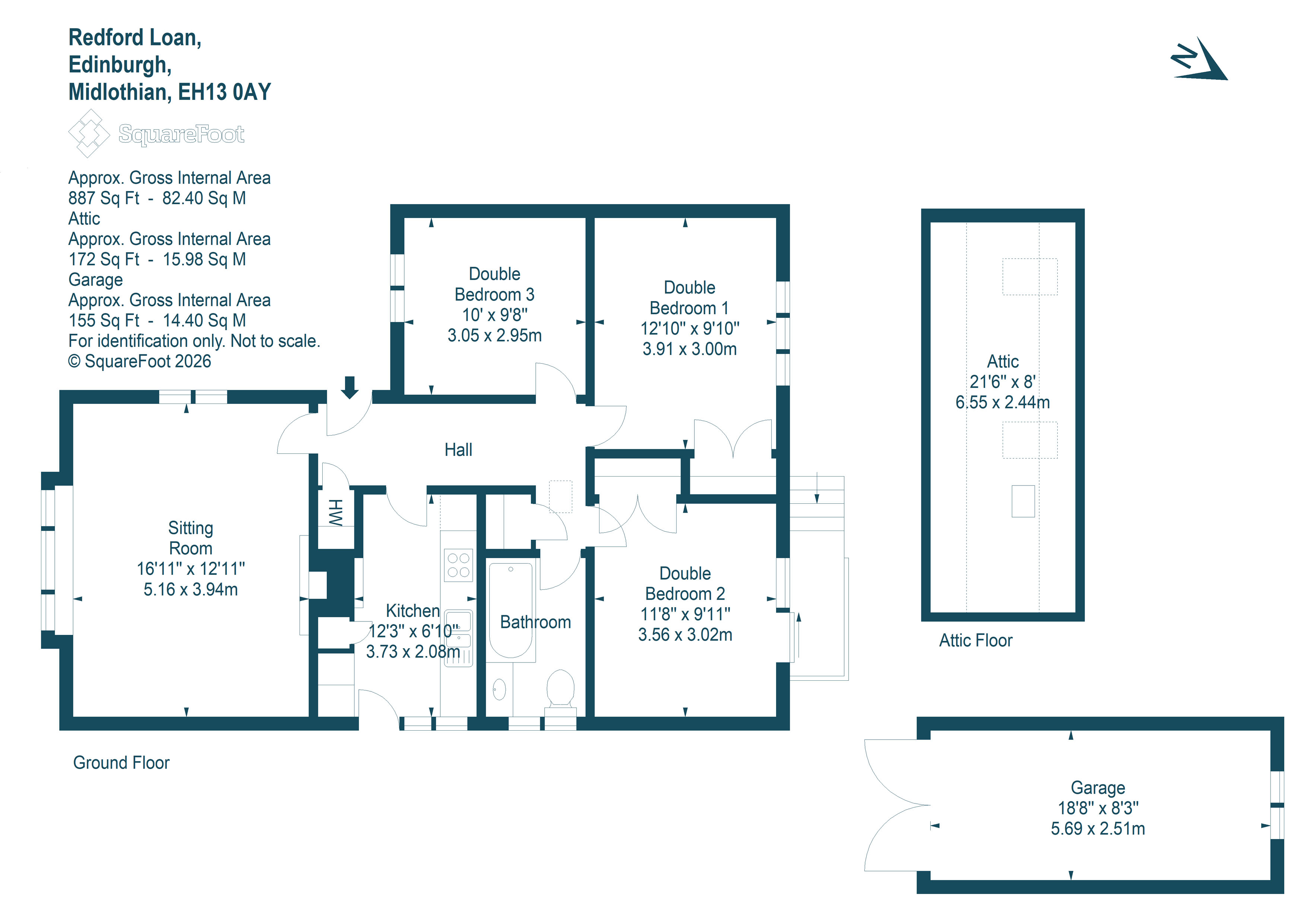 25, Redford Loan, Edinburgh floorplan