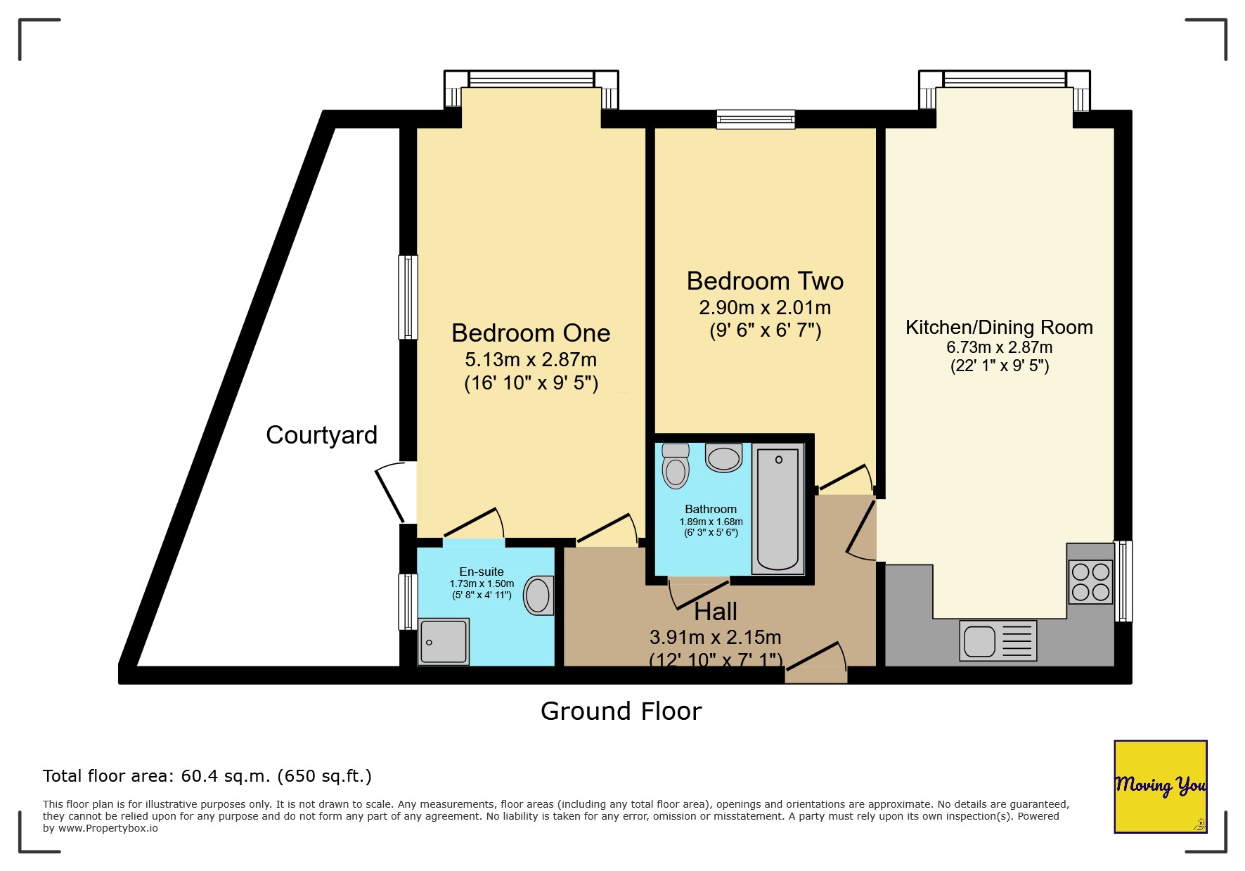 Flat 2 Savoy Court, Bristol floorplan