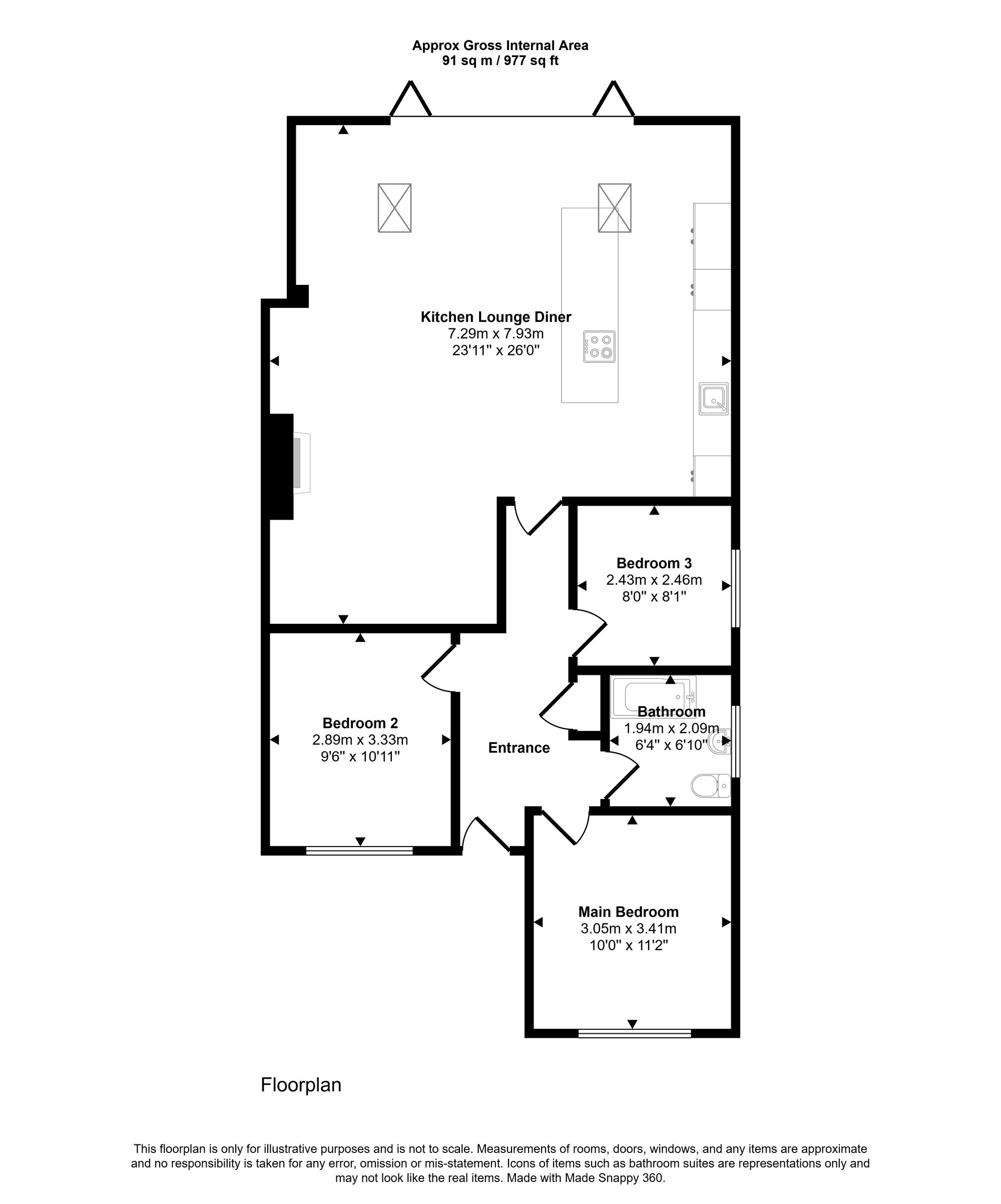 56 Woodland Avenue, Wigan floorplan