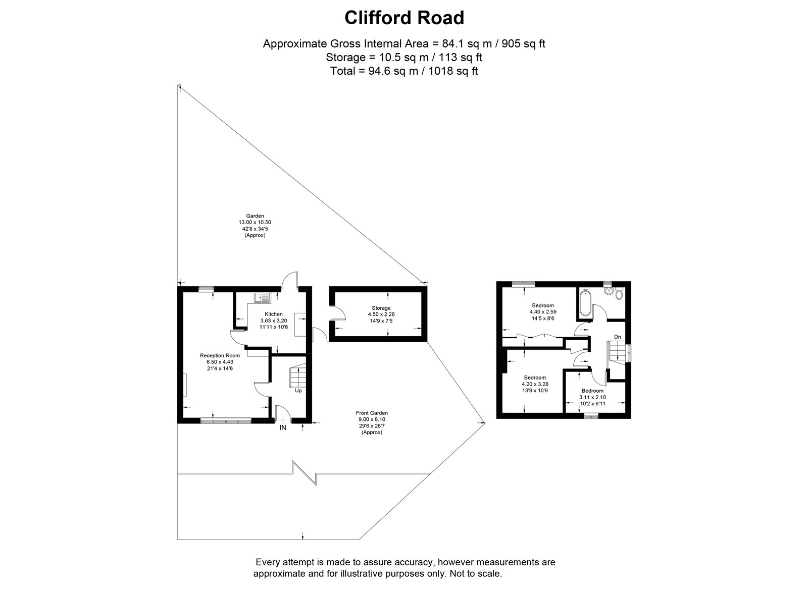 7, Clifford Road, Richmond floorplan
