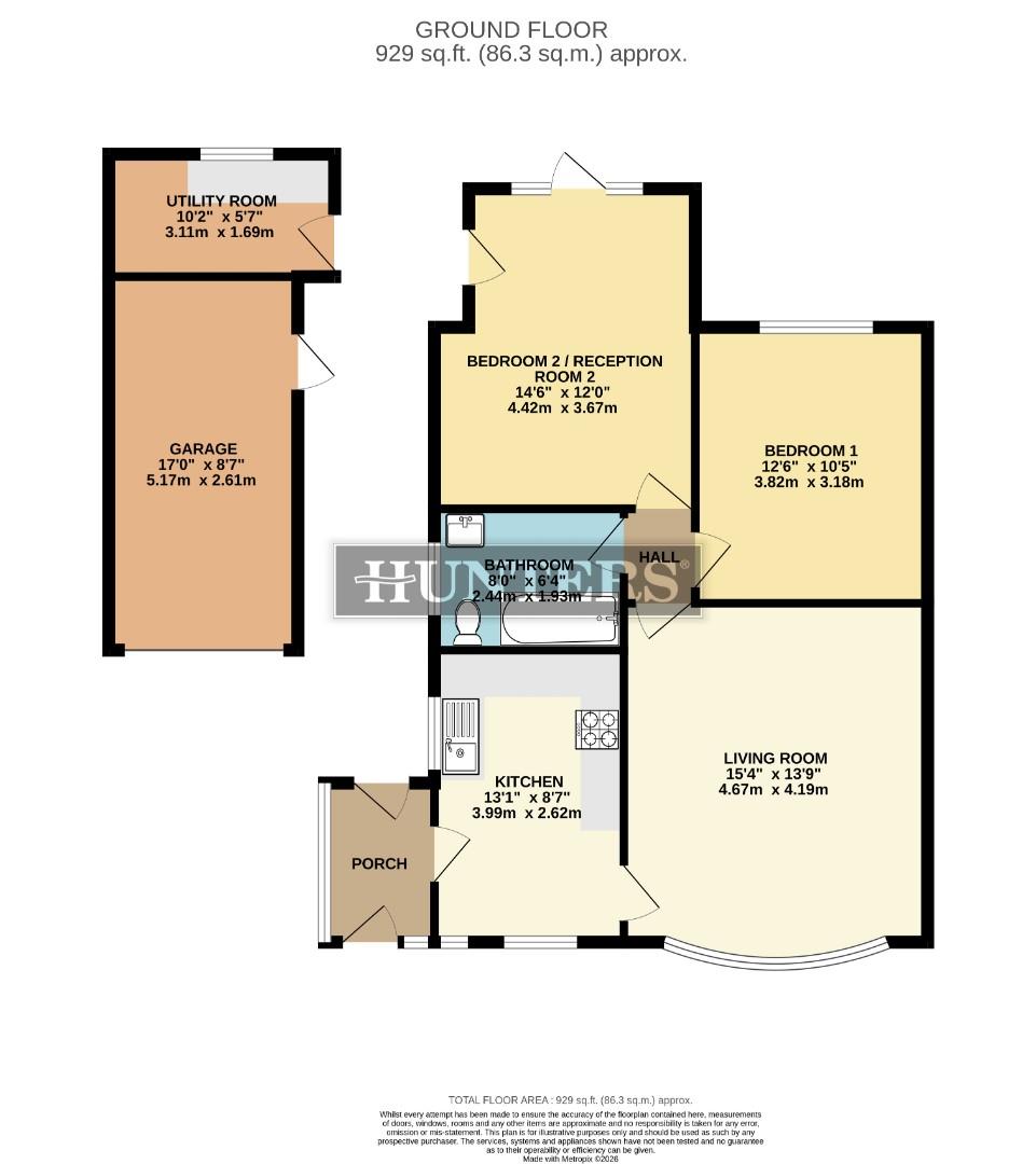 12, Hillfoot Drive, Scunthorpe floorplan