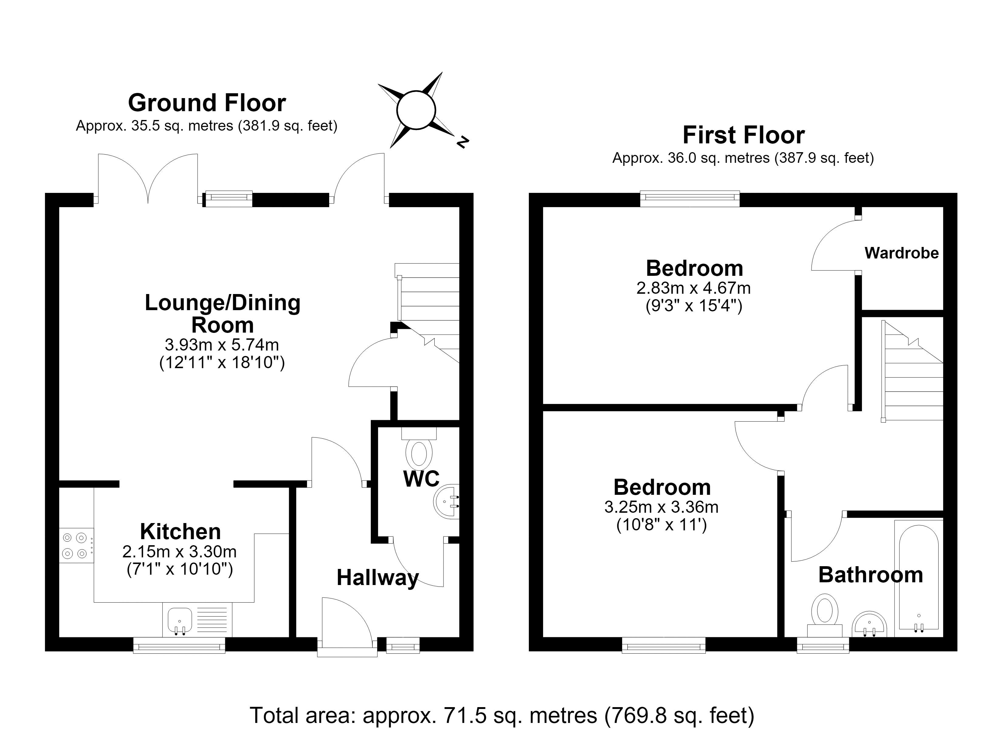 3, Skylark View, Telford floorplan