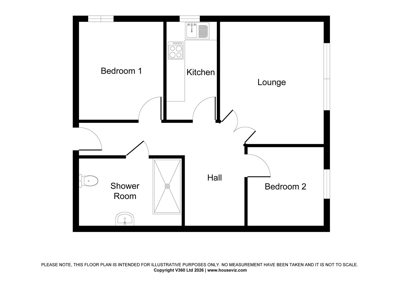 16, Dowr Close, Cornwall floorplan