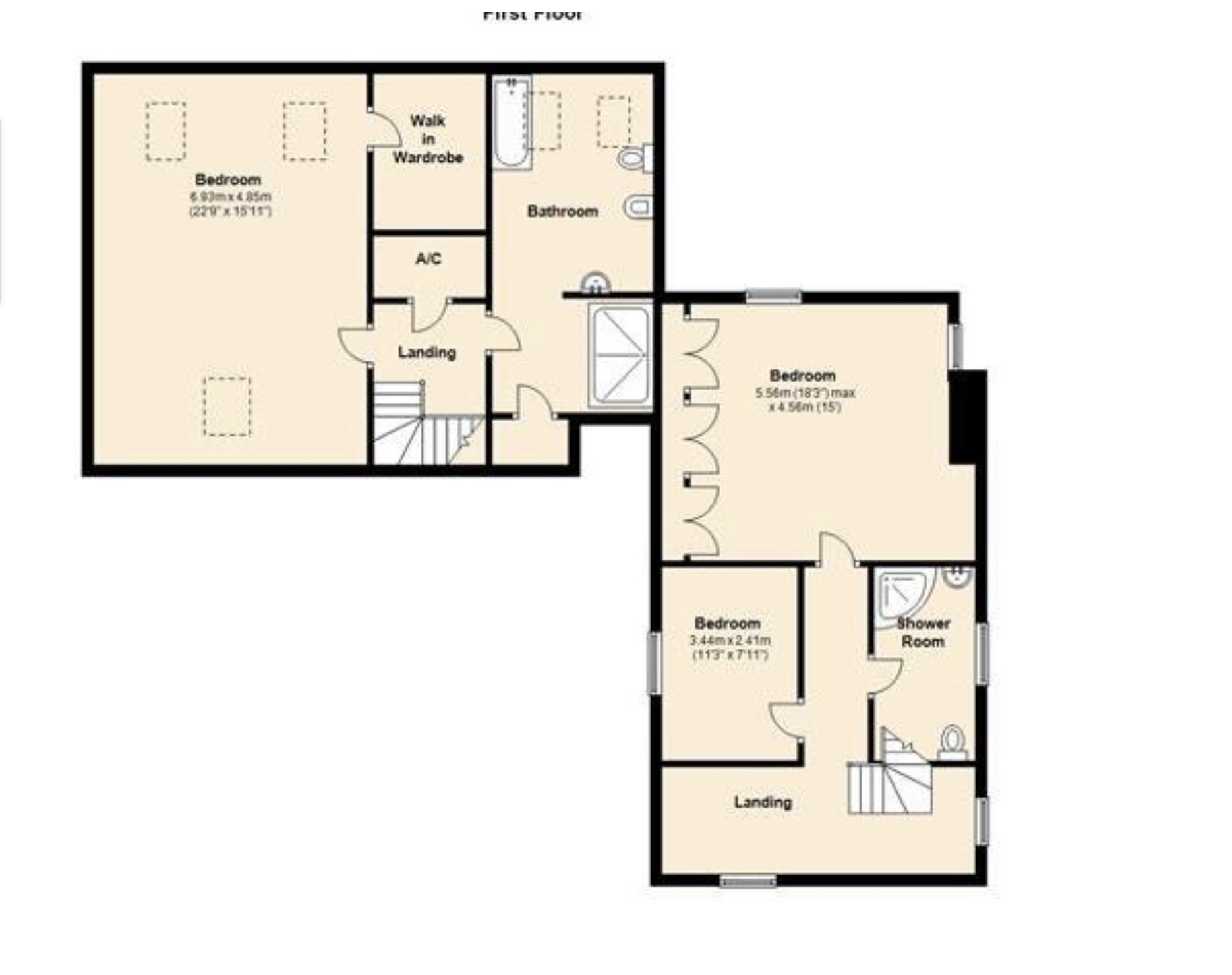White House, Newark floorplan