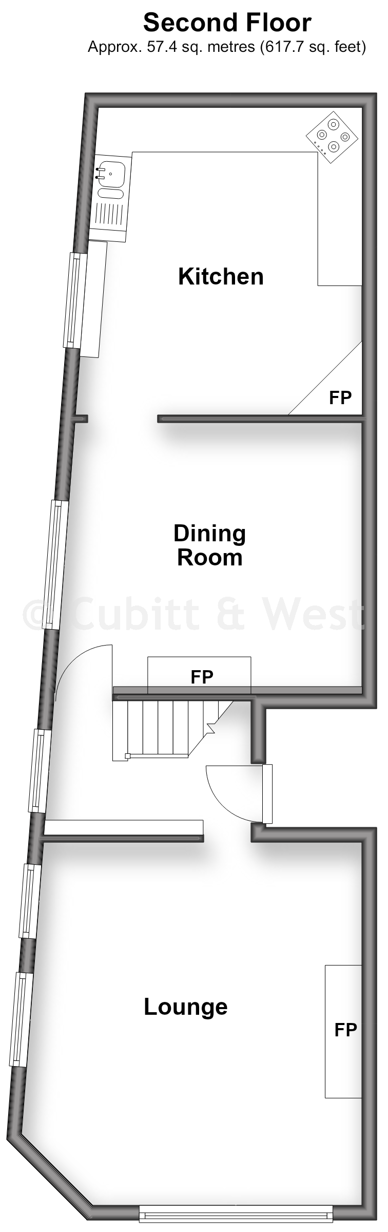 Upper Flat, Guildford Road, Dorking floorplan