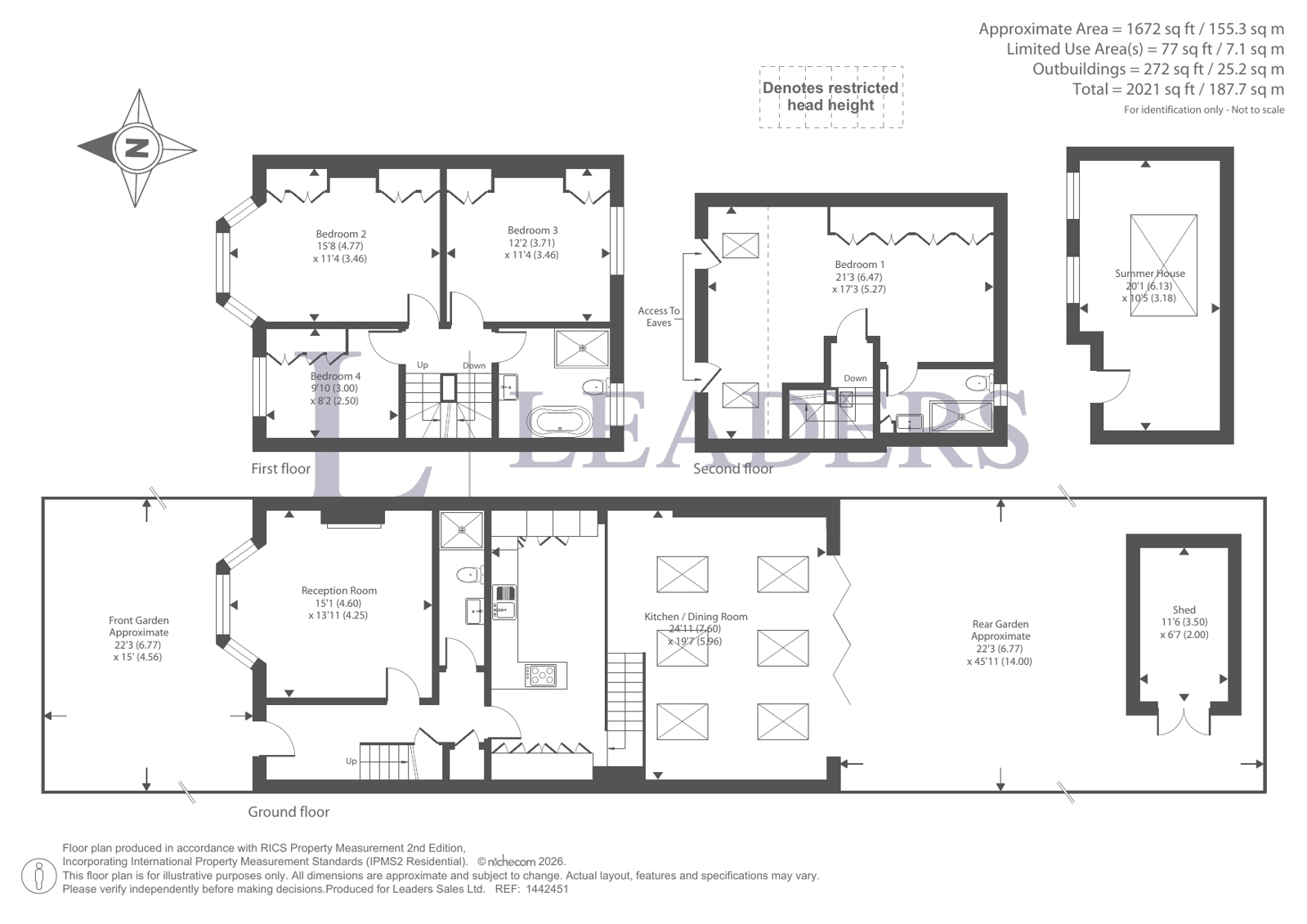80, Fordel Road, London floorplan
