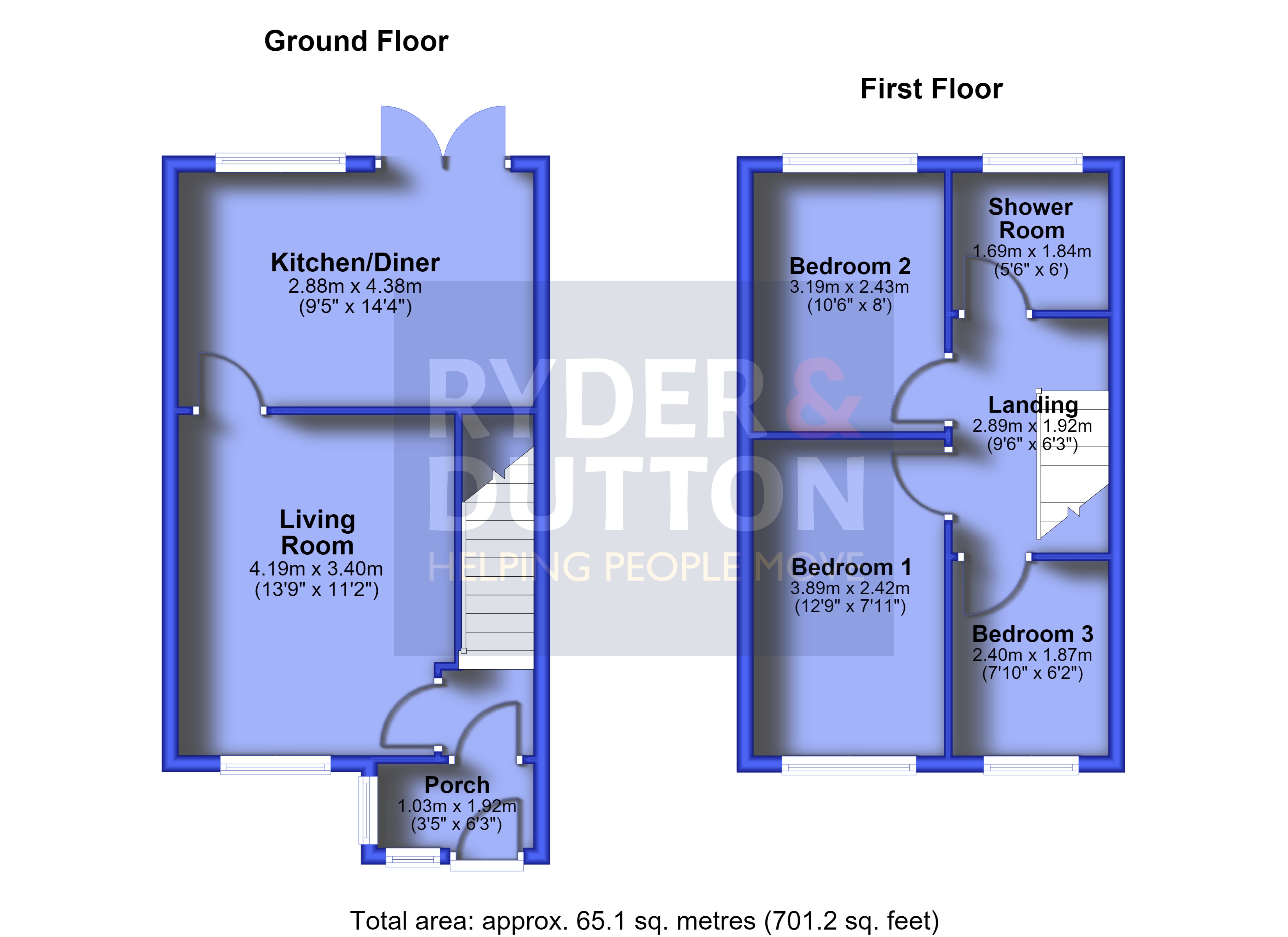 9, Browfield Way, Oldham floorplan