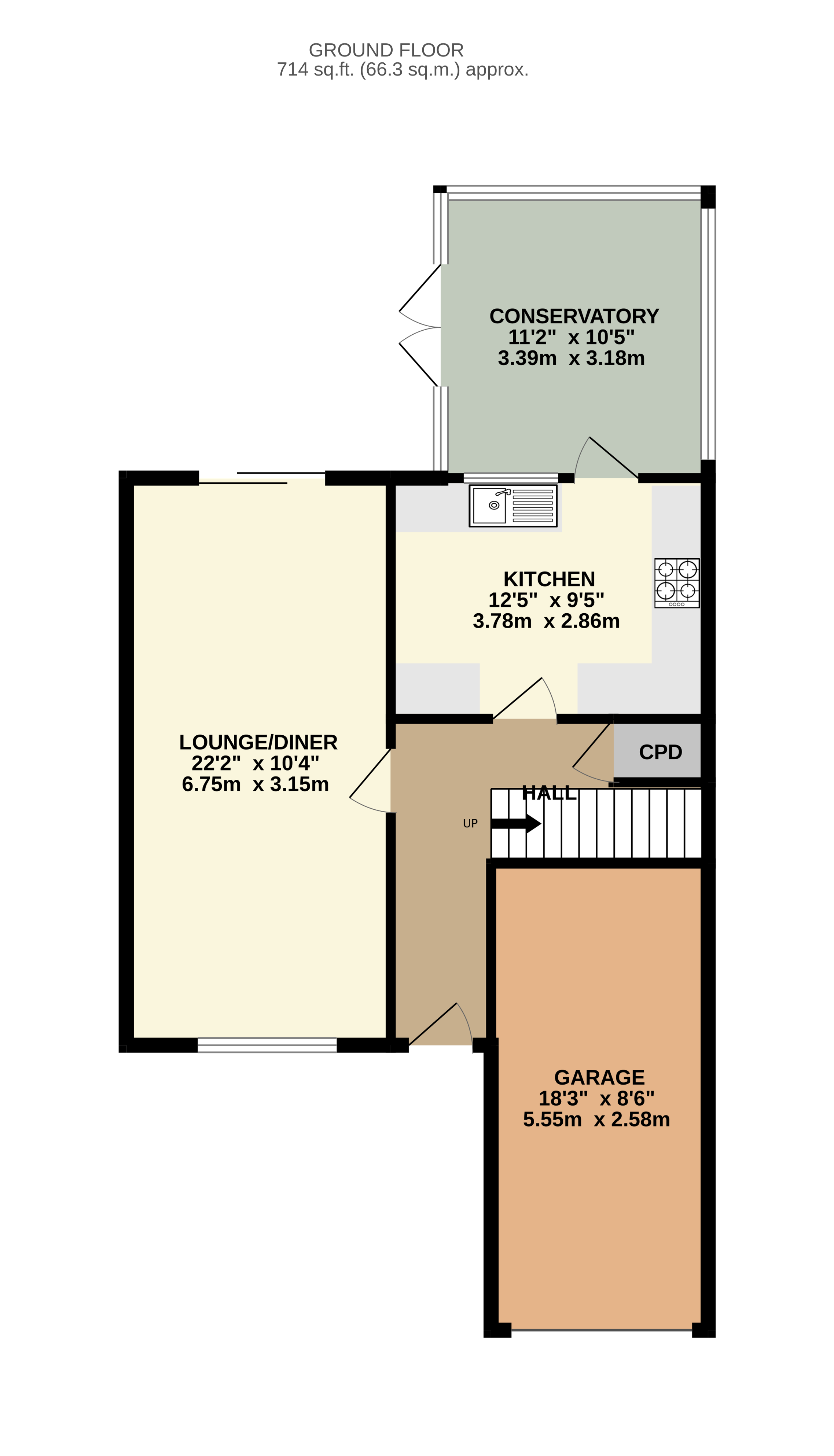 51, Park Lane, Washingborough floorplan