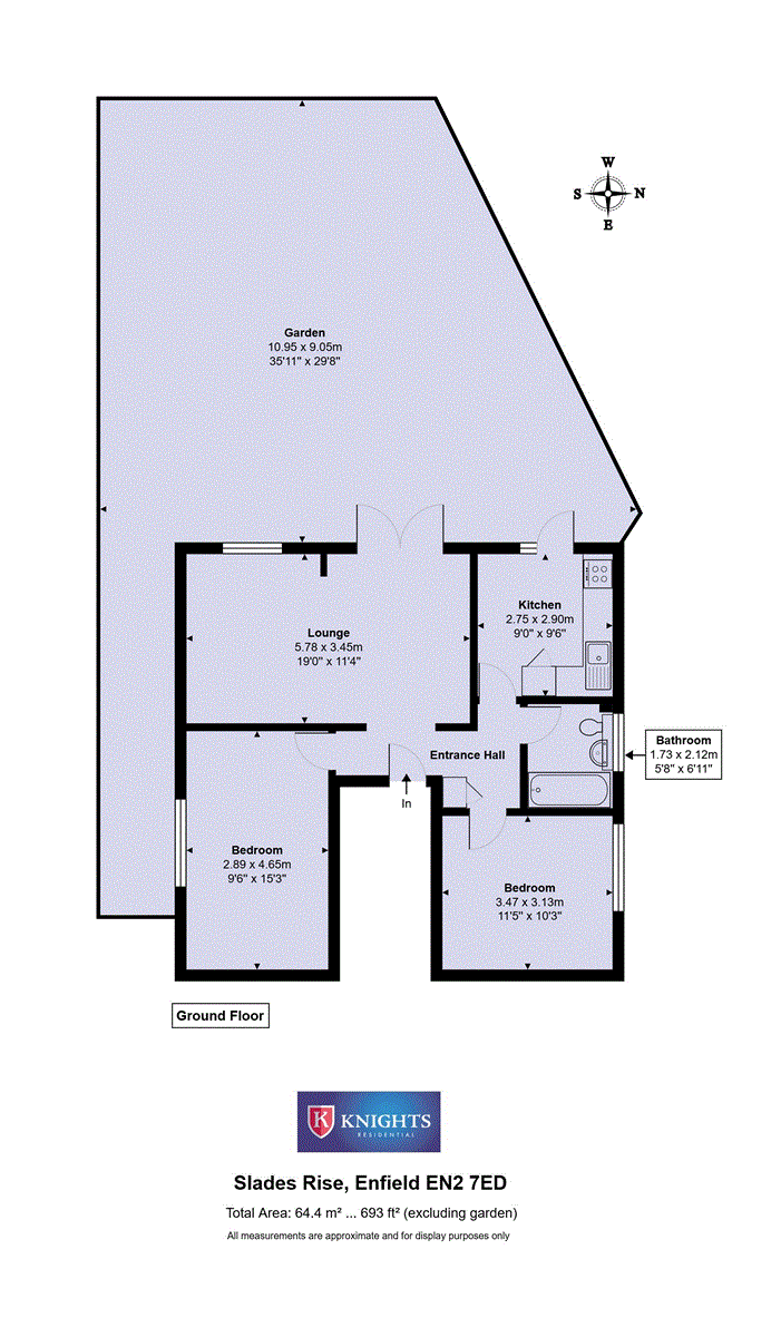 Rosana Court, 1 Slades Rise, Enfield floorplan