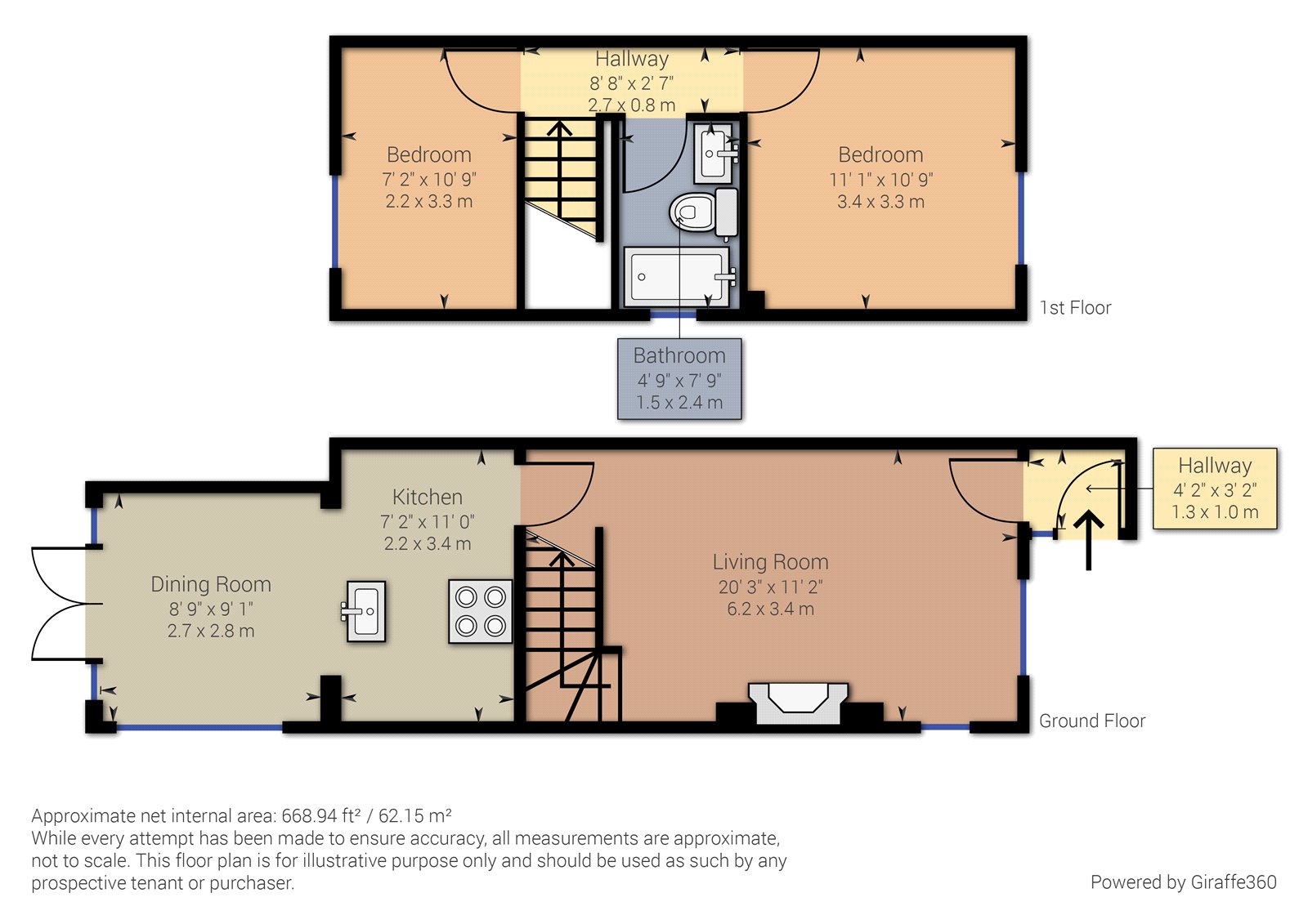 2 Bedrooms Semi-detached house for sale in Farringdon Way, Tadley, Hampshire RG26