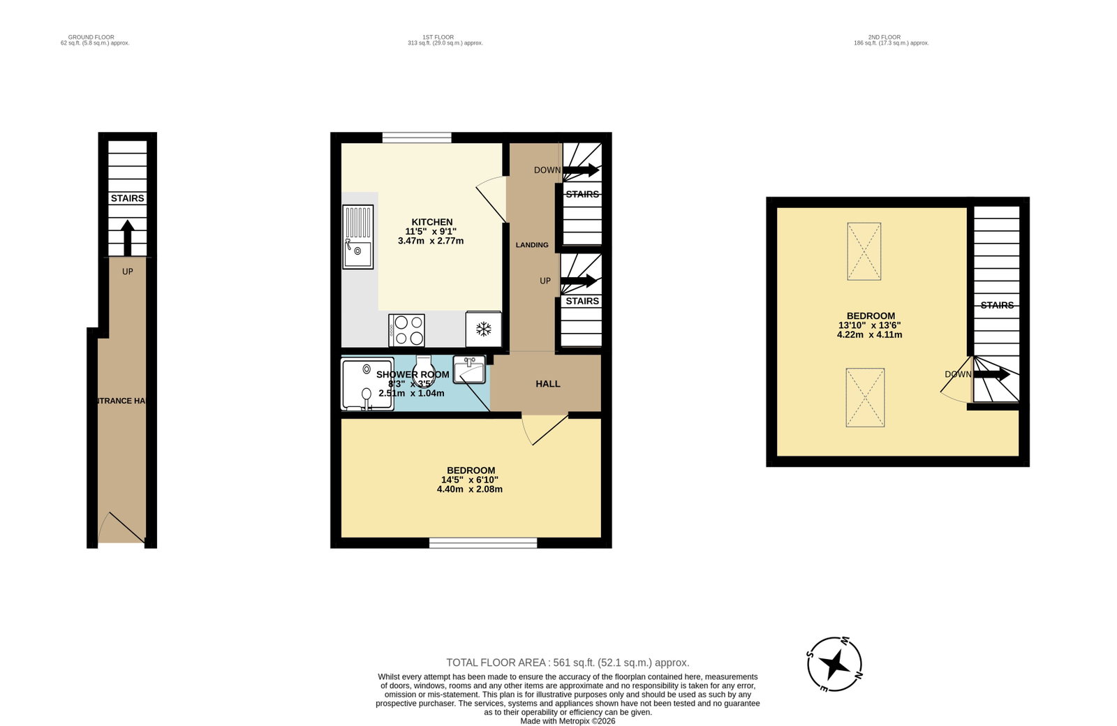 24,Flat 2, Luton Road, Chatham floorplan