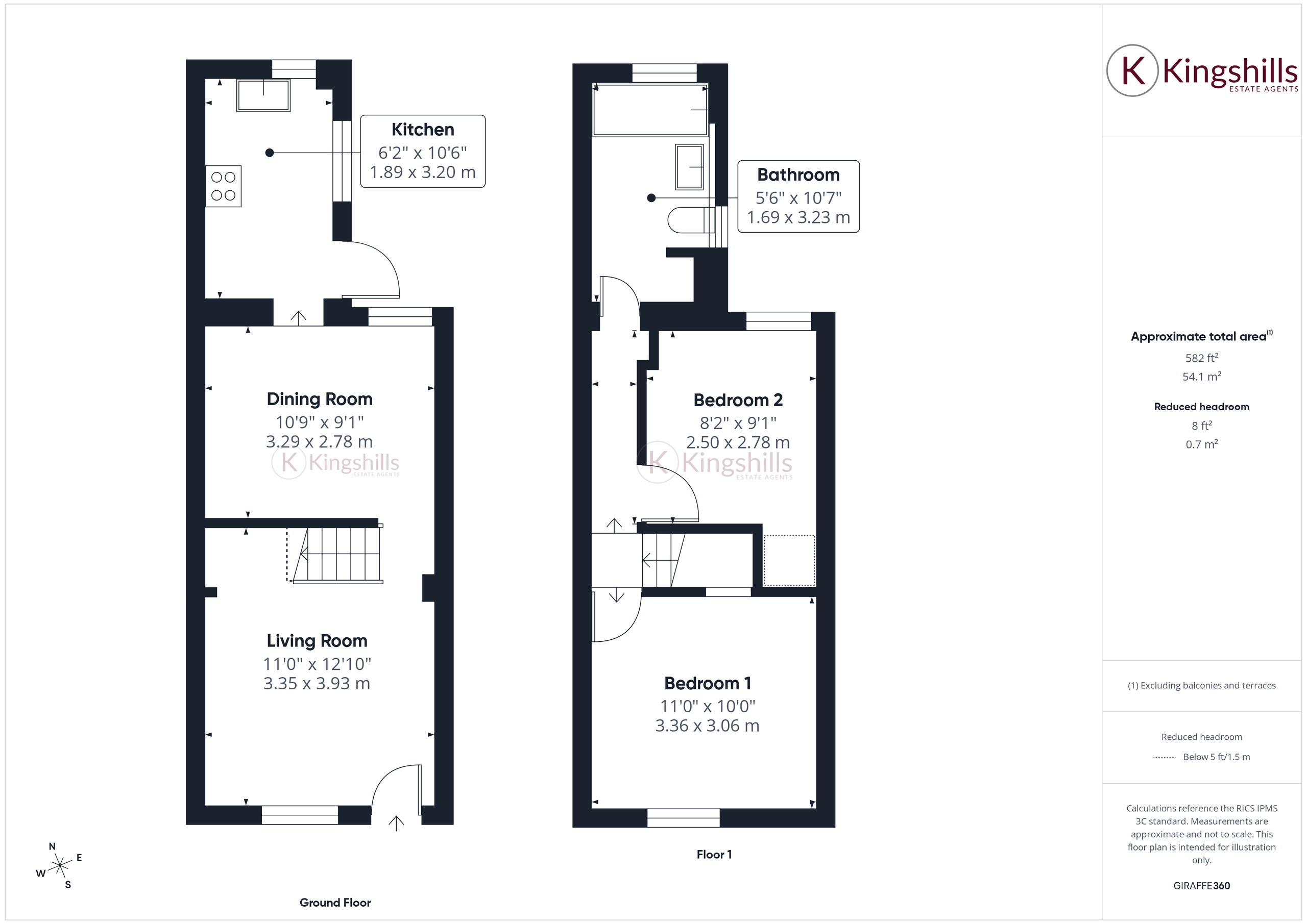 8, Easton Terrace, High Wycombe, Buckinghamshire, HP13 6AF floorplan
