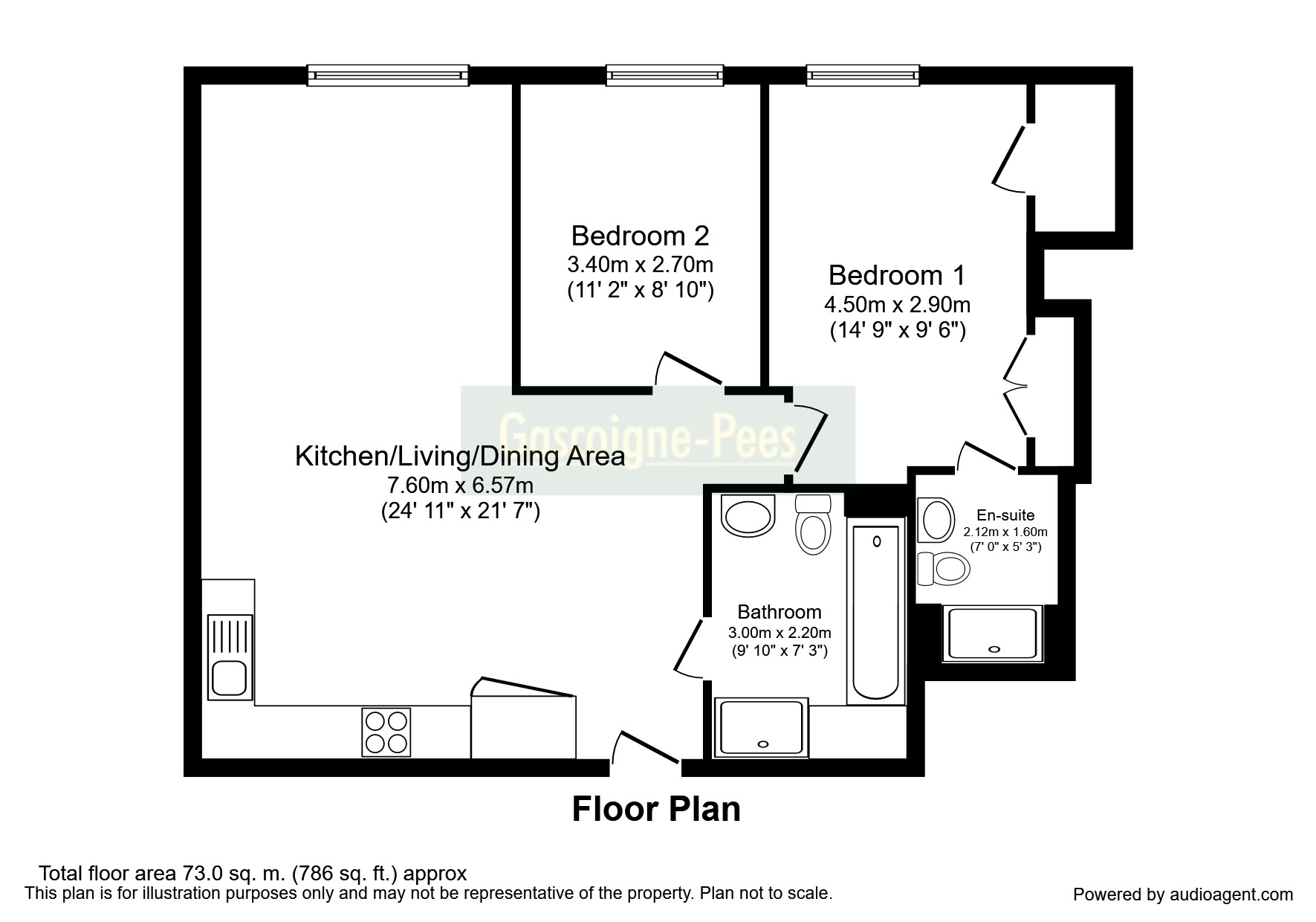 Flat 6, Kingston upon Thames floorplan