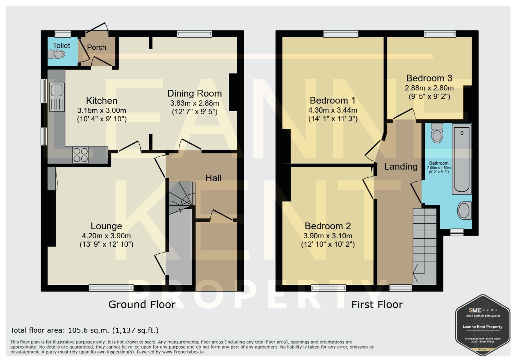 63 The Crescent, Caerphilly floorplan
