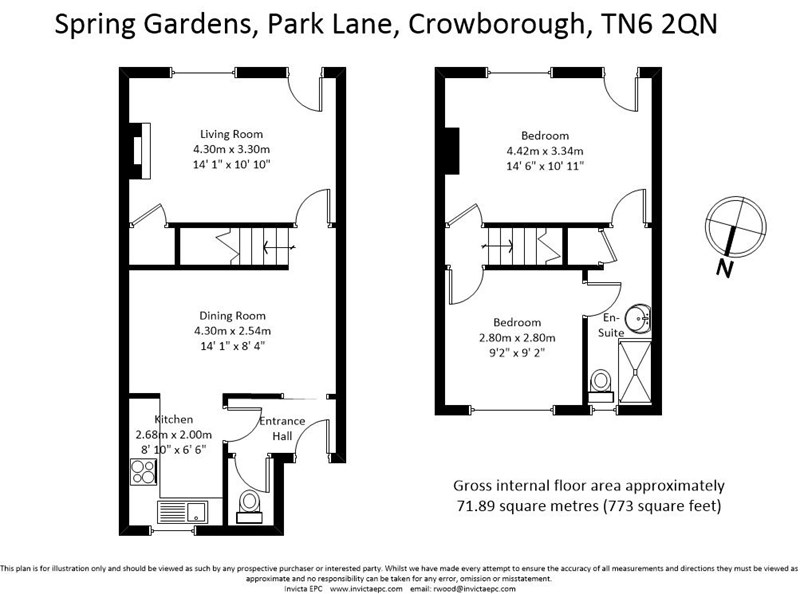 2 Bedrooms Terraced house for sale in Park Lane, Crowborough TN6