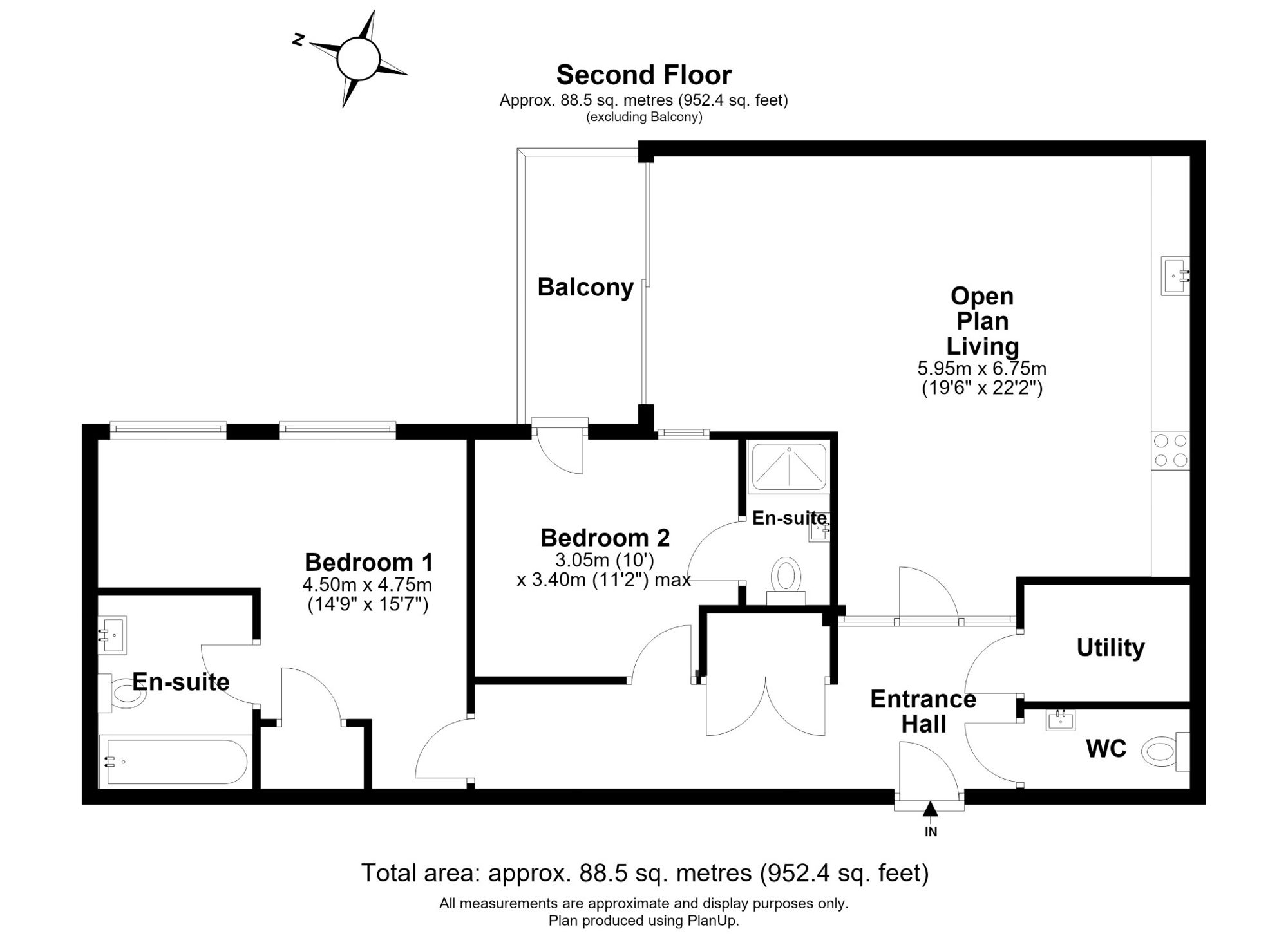 Apt 213, Ryedale House 58-60 Piccadilly, York floorplan