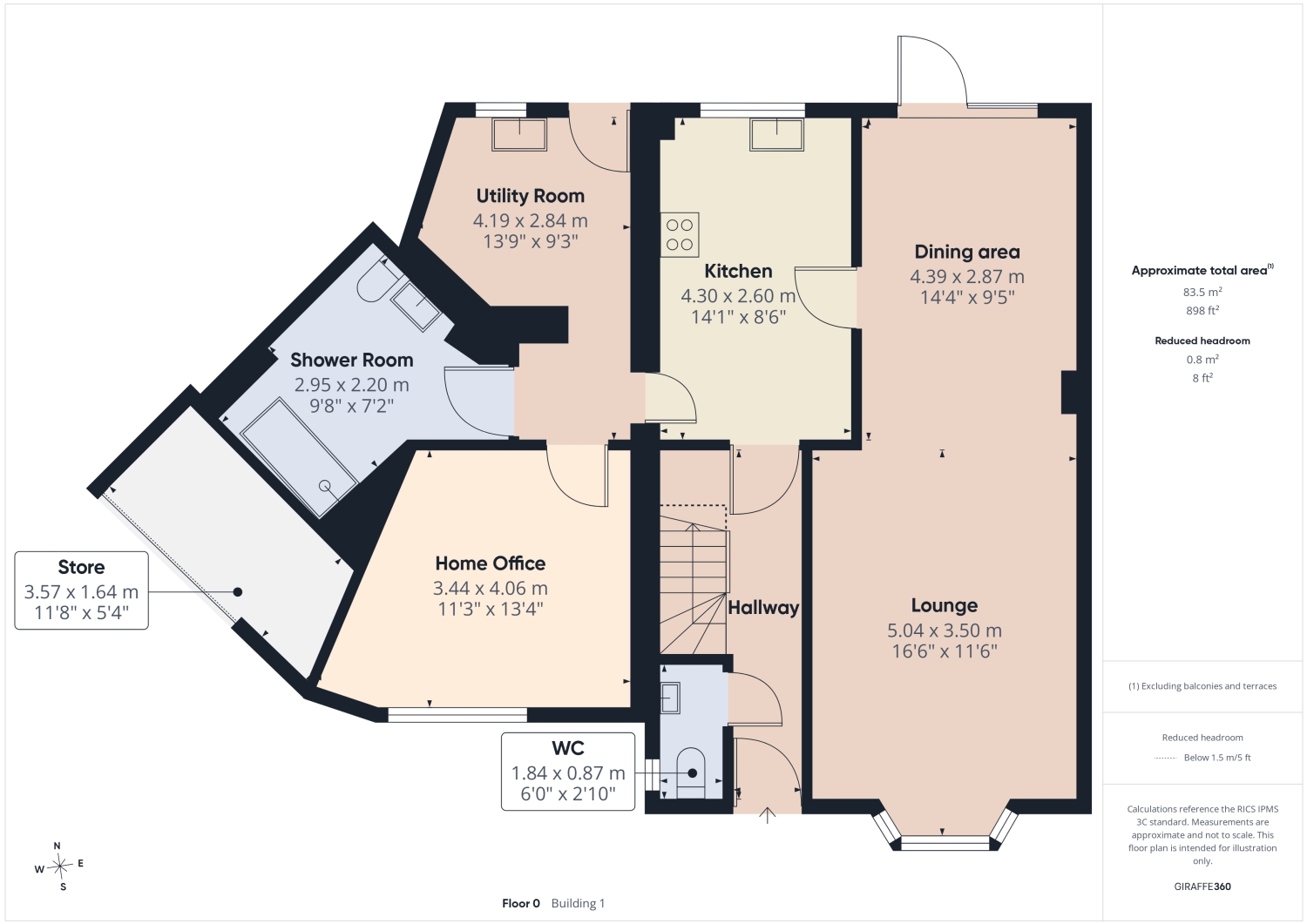45, Strympole Way, Cambridge floorplan