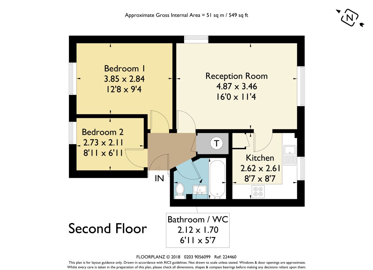 2 Bedrooms Flat for sale in Gurney Close, Barking IG11