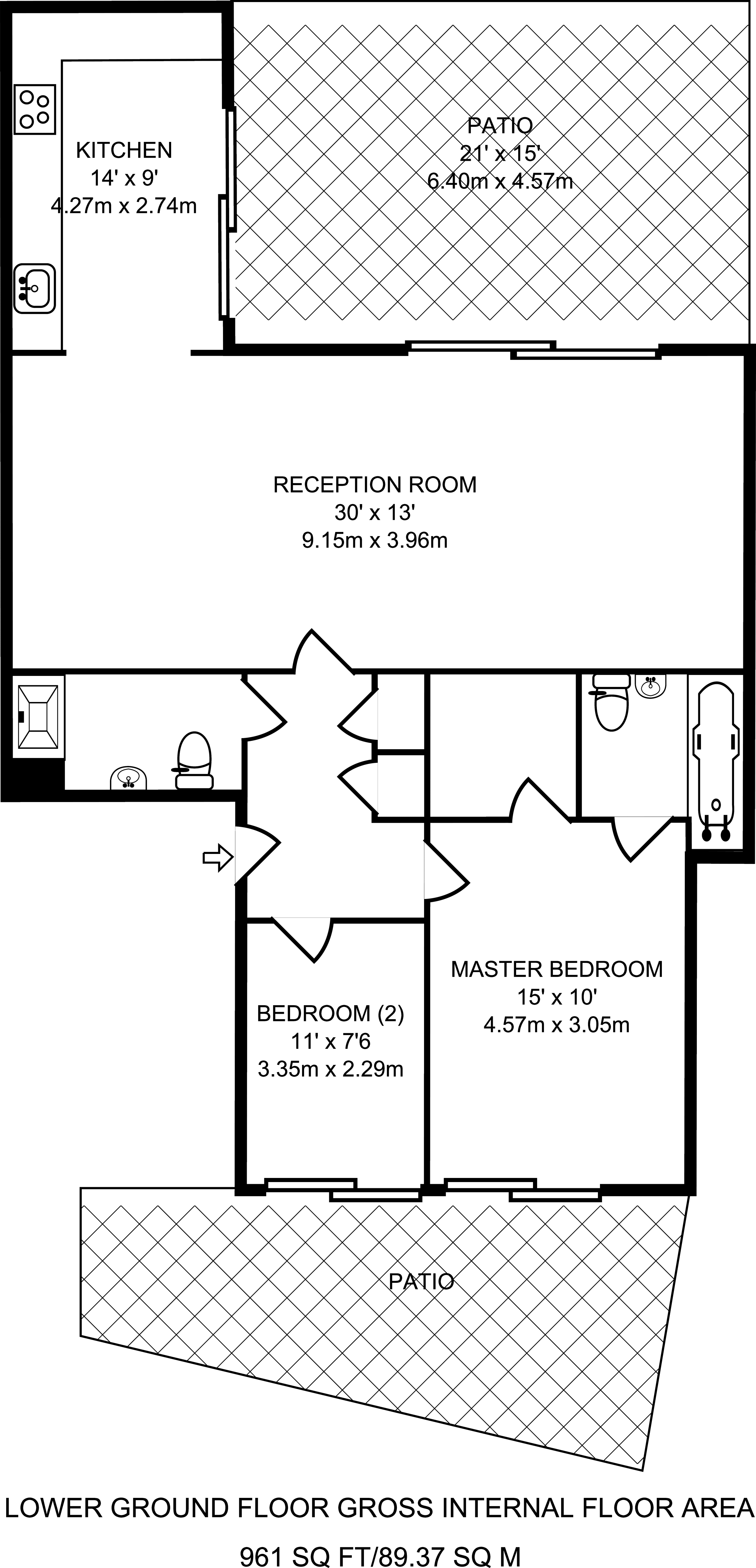 2 Bedrooms Flat to rent in Oval Road, Camden NW1