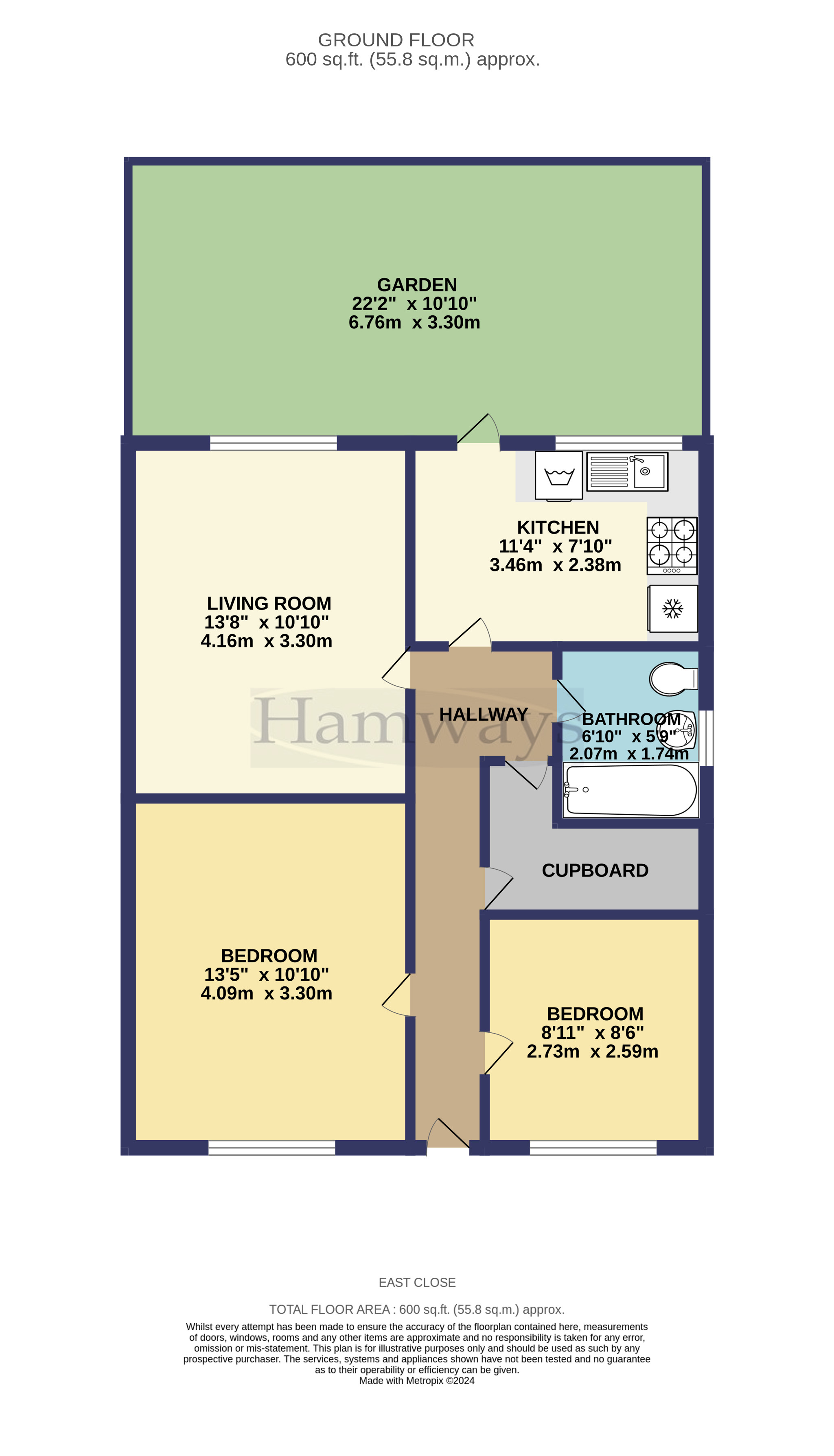7 East Close, Westpole Avenue, Barnet floorplan