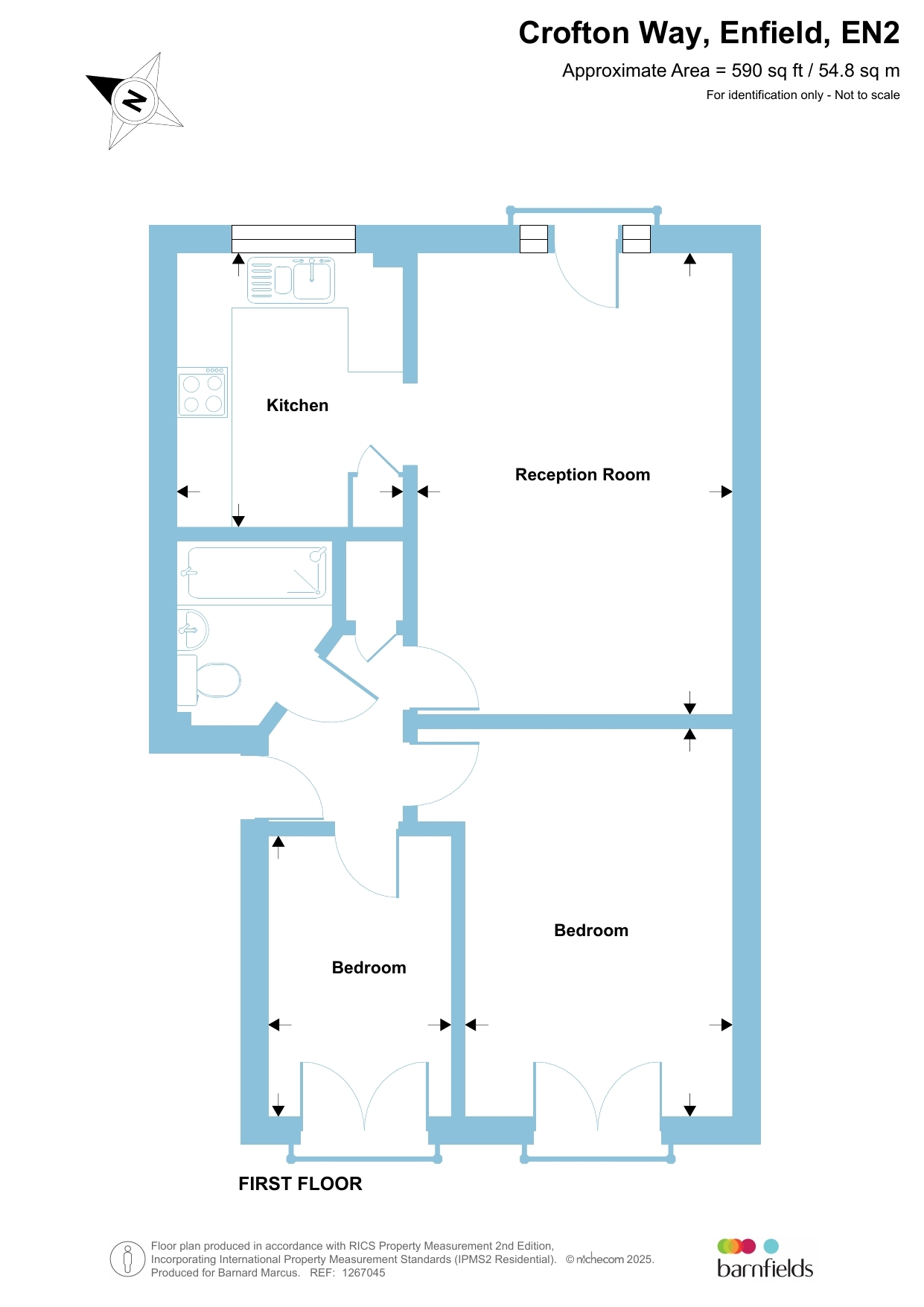 43, Crofton Way, Enfield floorplan